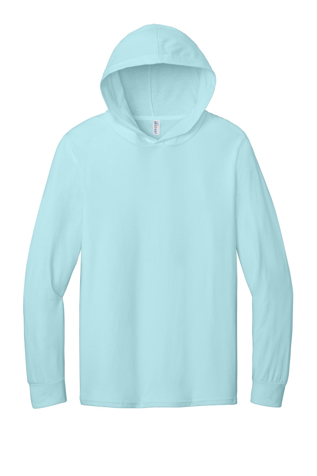 Jerzees Classics Unisex Cotton Long Sleeve Hooded T-Shirt 363LH - Image 3