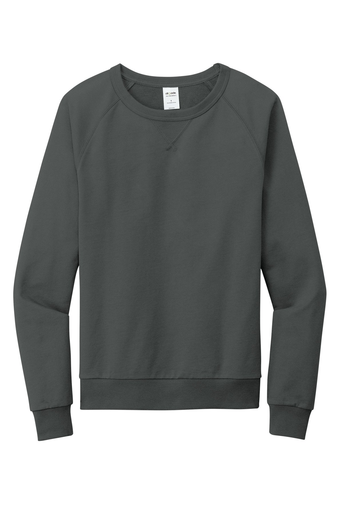 Allmade ® Unisex Organic French Terry Crewneck Sweatshirt AL4004 - Image 3