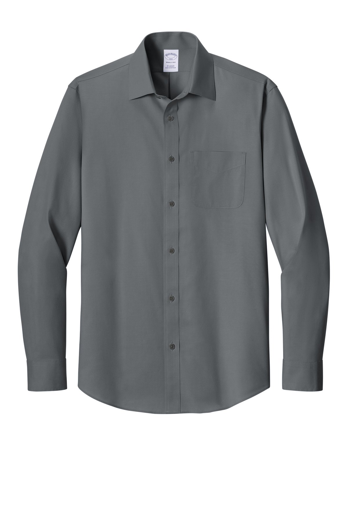Brooks Brothers ® Wrinkle-Free Stretch Pinpoint Spread Collar Shirt BB18012 - Image 3