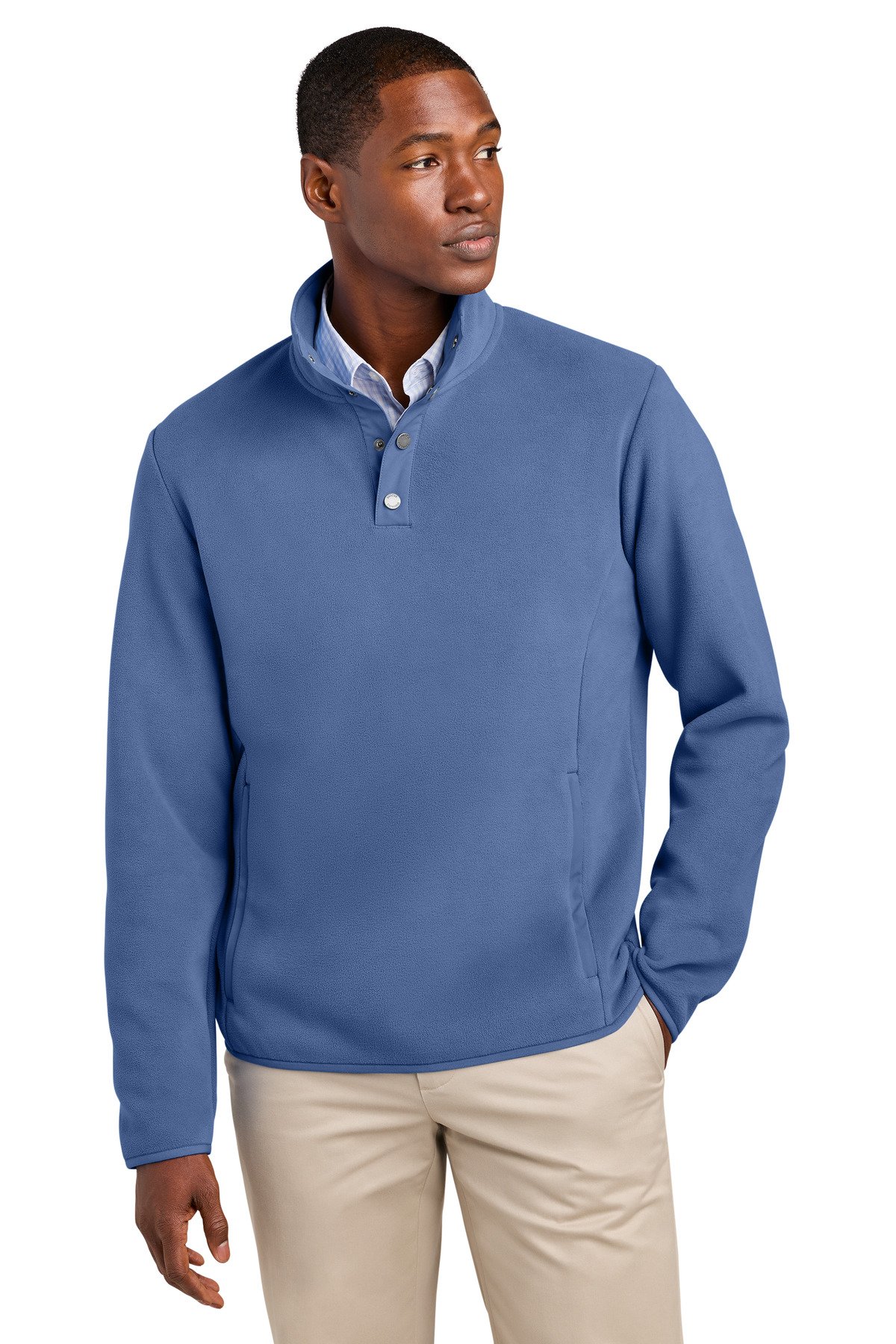 Brooks Brothers ® Fleece 1/4-Snap Neck BB18612