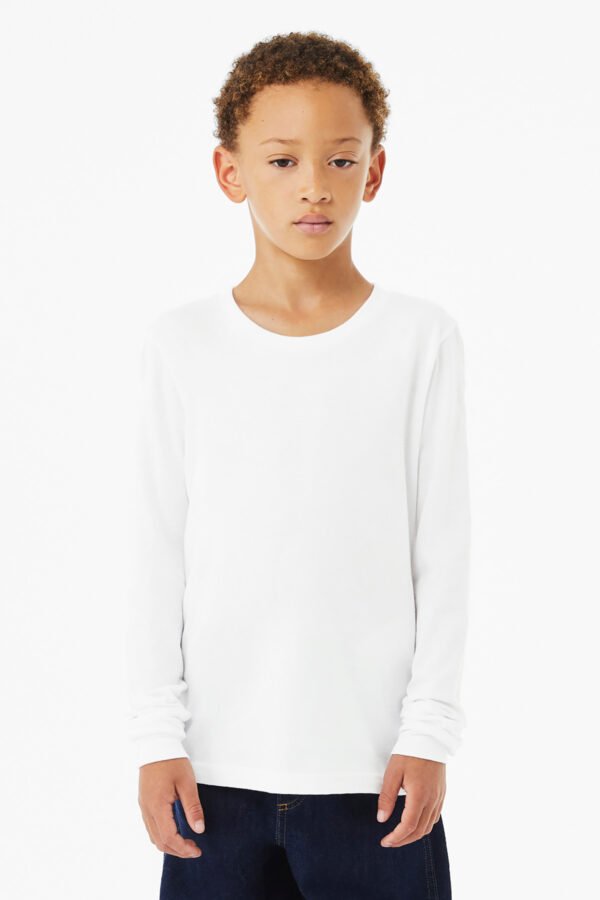 BELLA+CANVAS ® Youth Heather CVC Long Sleeve Tee BC3501YCVC