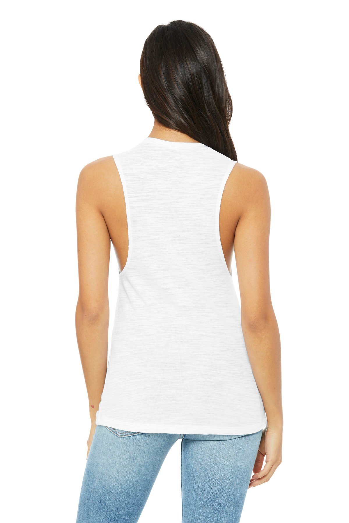 BELLA+CANVAS ® Women's Flowy Scoop Muscle Tank. BC8803 - Image 2