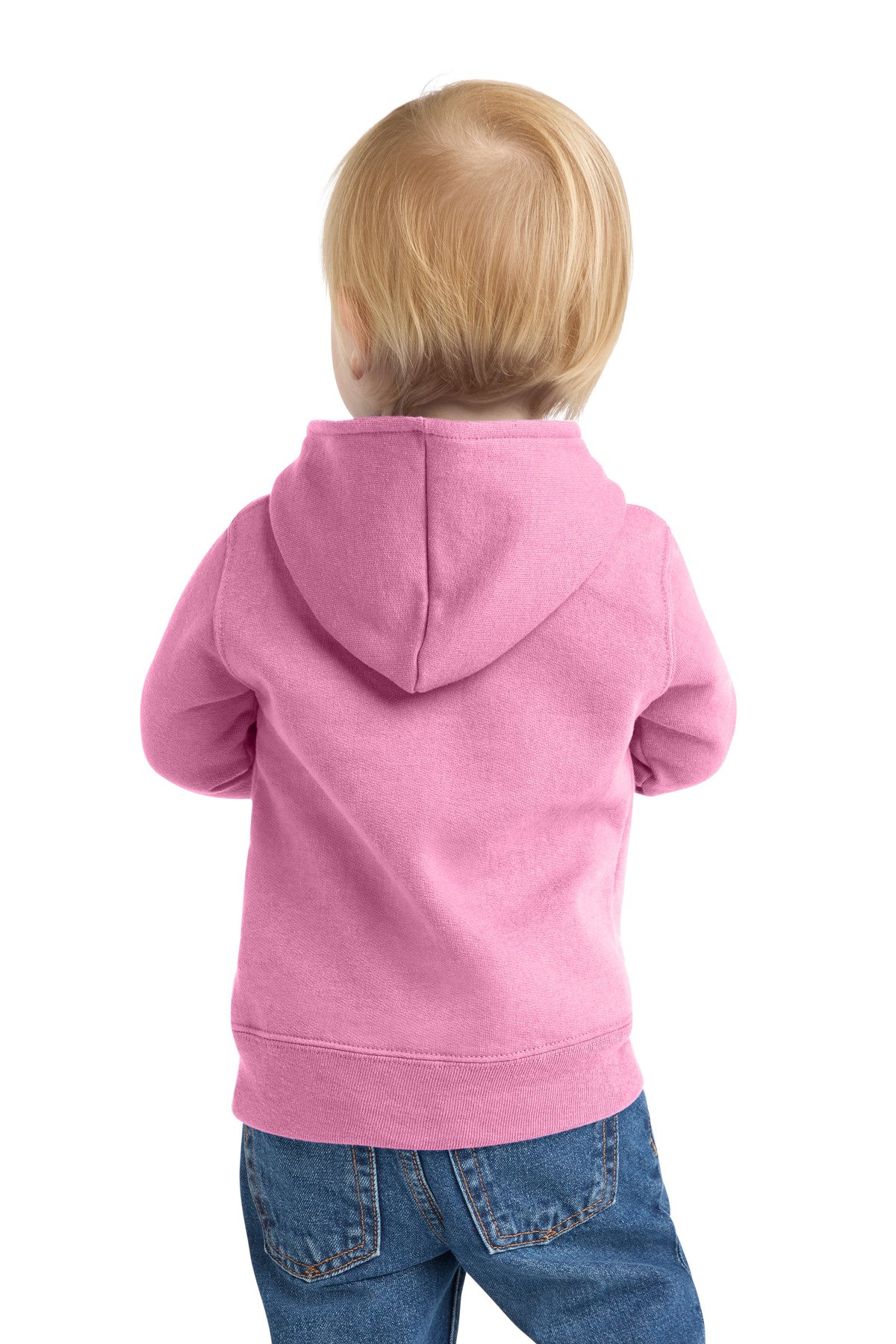 Port & Co Infant Core Fleece Full-Zip Hooded Sweatshirt. CAR78IZH - Image 2