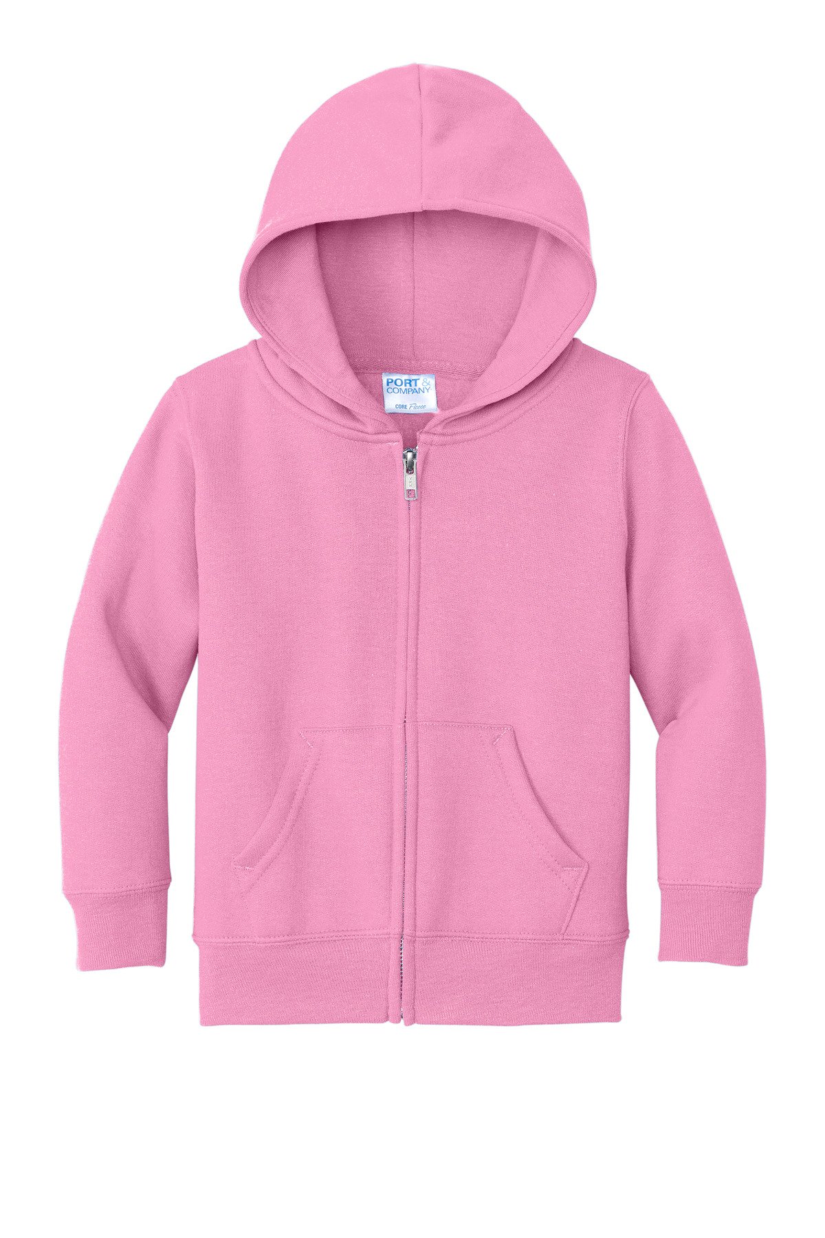 Port & Co Toddler Core Fleece Full-Zip Hooded Sweatshirt. CAR78TZH - Image 3