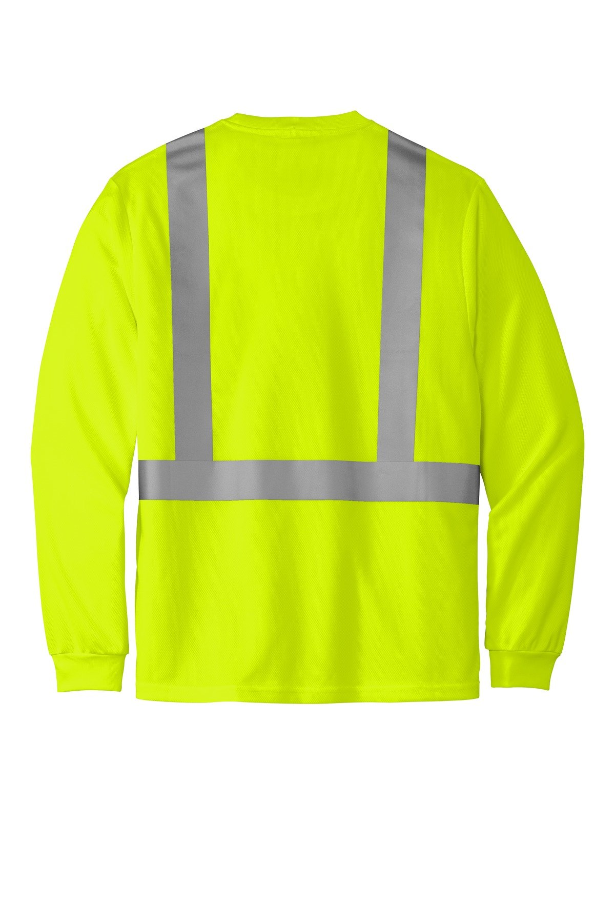 CornerStone ® ANSI 107 Class 2 Mesh Long Sleeve Tee. CS201 - Image 4
