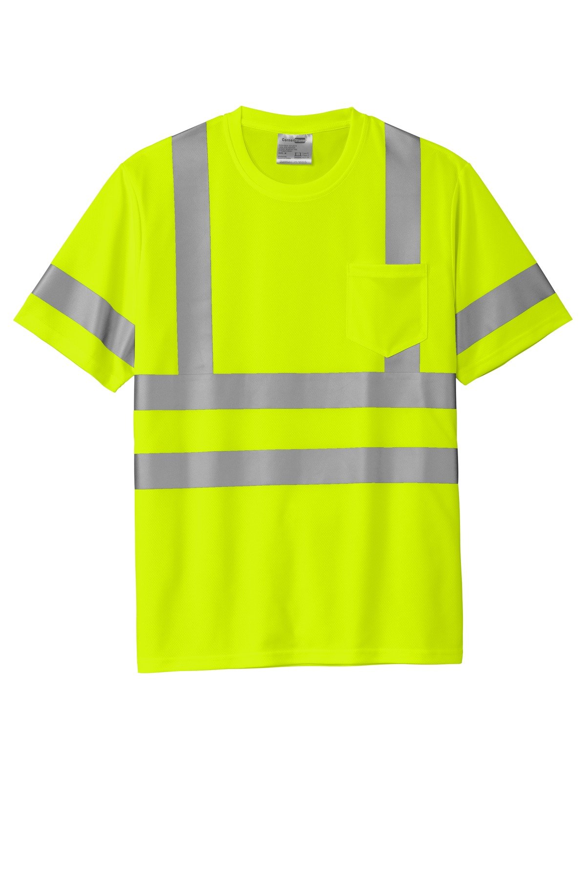 CornerStone ® ANSI 107 Class 3 Mesh Tee. CS202 - Image 3