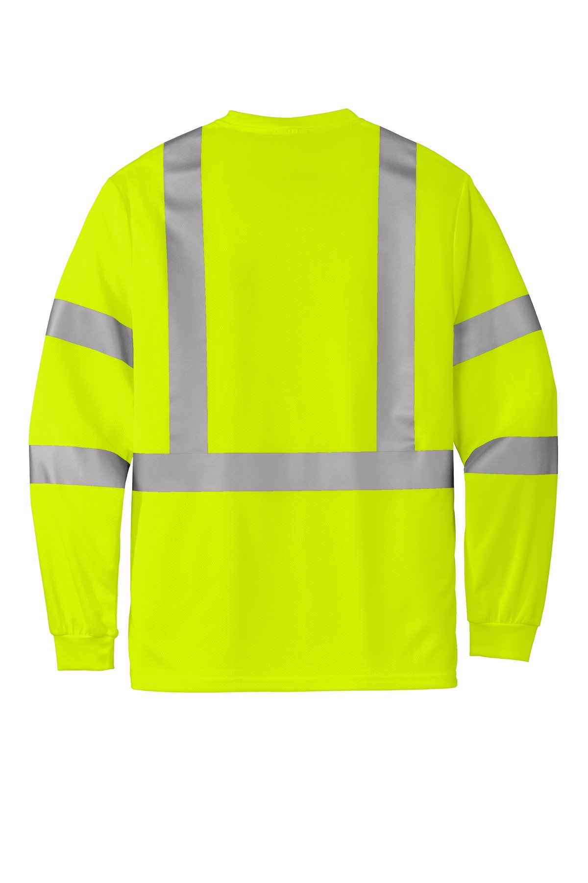CornerStone ® ANSI 107 Class 3 Mesh Long Sleeve Tee. CS203 - Image 4