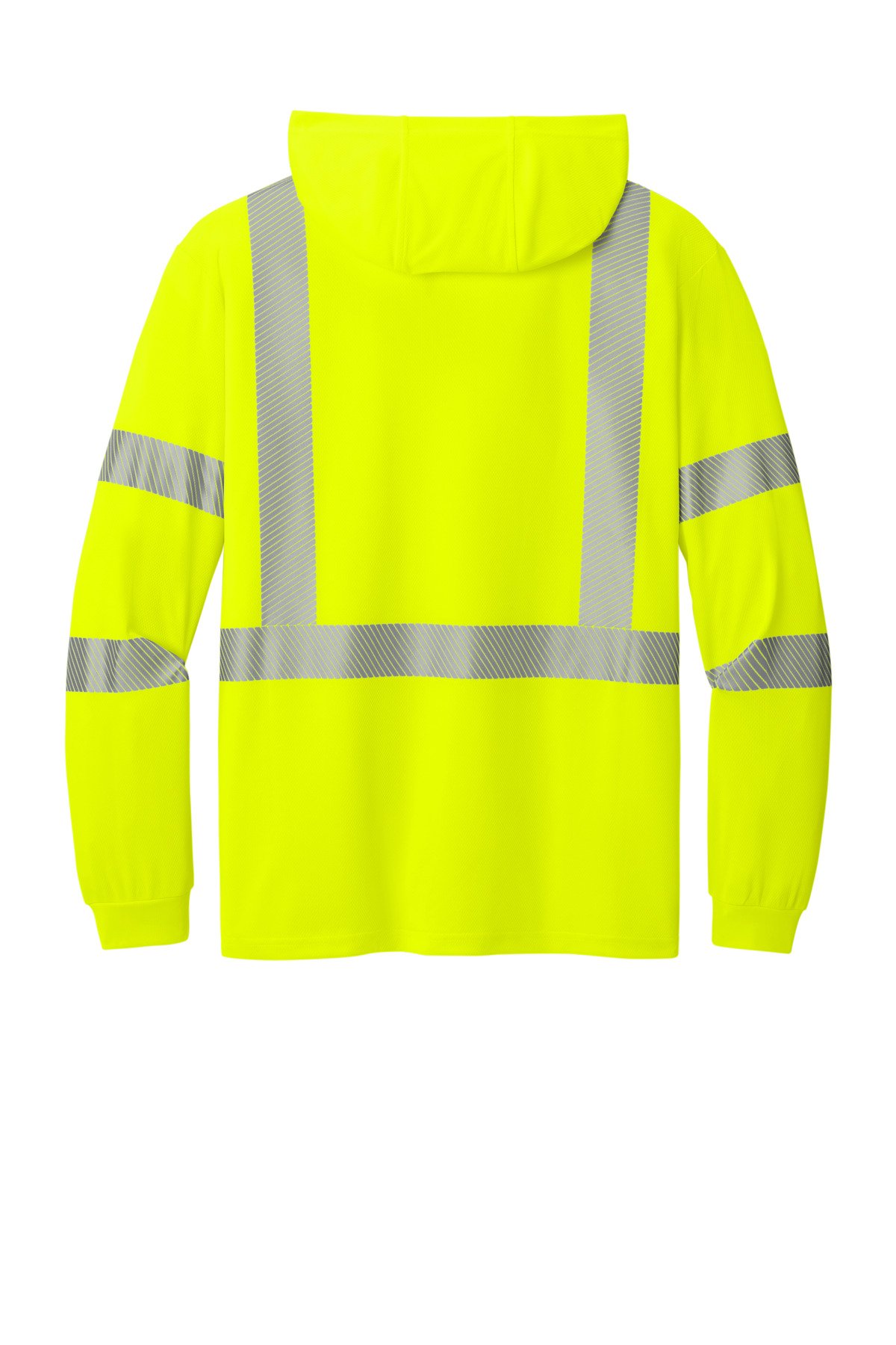CornerStone ® ANSI 107 Class 3 Long Sleeve Segmented Tape Hooded Tee CS208 - Image 4