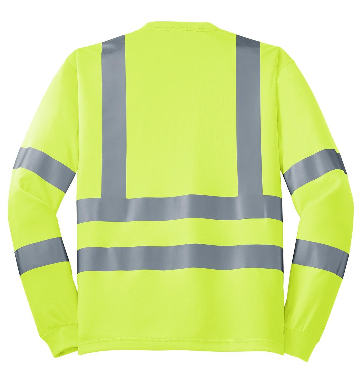 CornerStone ® - ANSI 107 Class 3 Long Sleeve Snag-Resistant Reflective T-Shirt. CS409 - Image 4