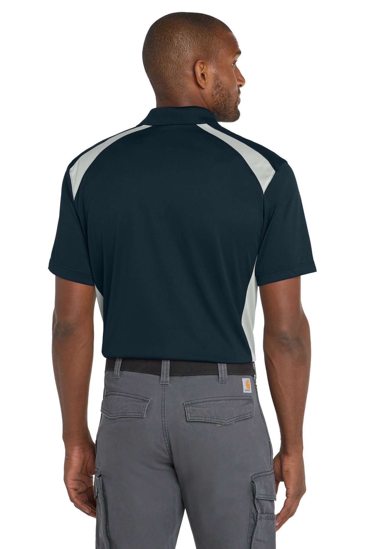 CornerStone ® Select Snag-Proof Two Way Colorblock Pocket Polo. CS416 - Image 2