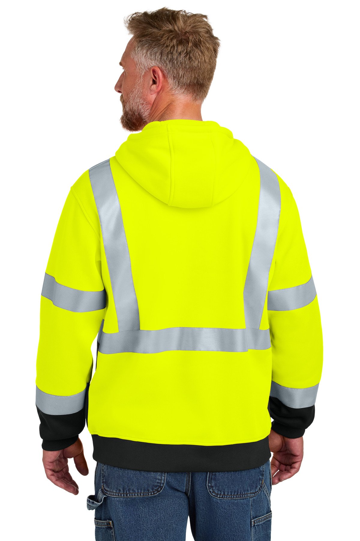 CornerStone ® ANSI 107 Class 3 Heavy-Duty Fleece Pullover Hoodie CSF301 - Image 2