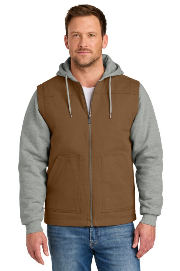CornerStone ® Duck Fleece Full-Zip Hooded Jacket CSJ42