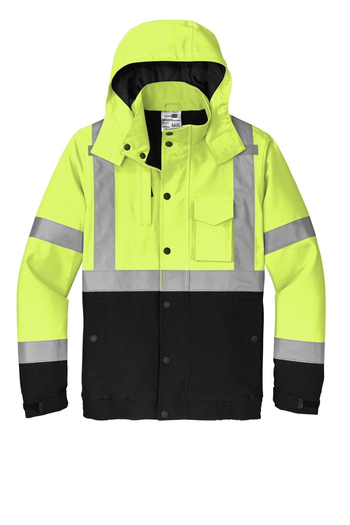 CornerStone ® ANSI 107 Class 3 Waterproof Insulated Ripstop Bomber Jacket CSJ501 - Image 3
