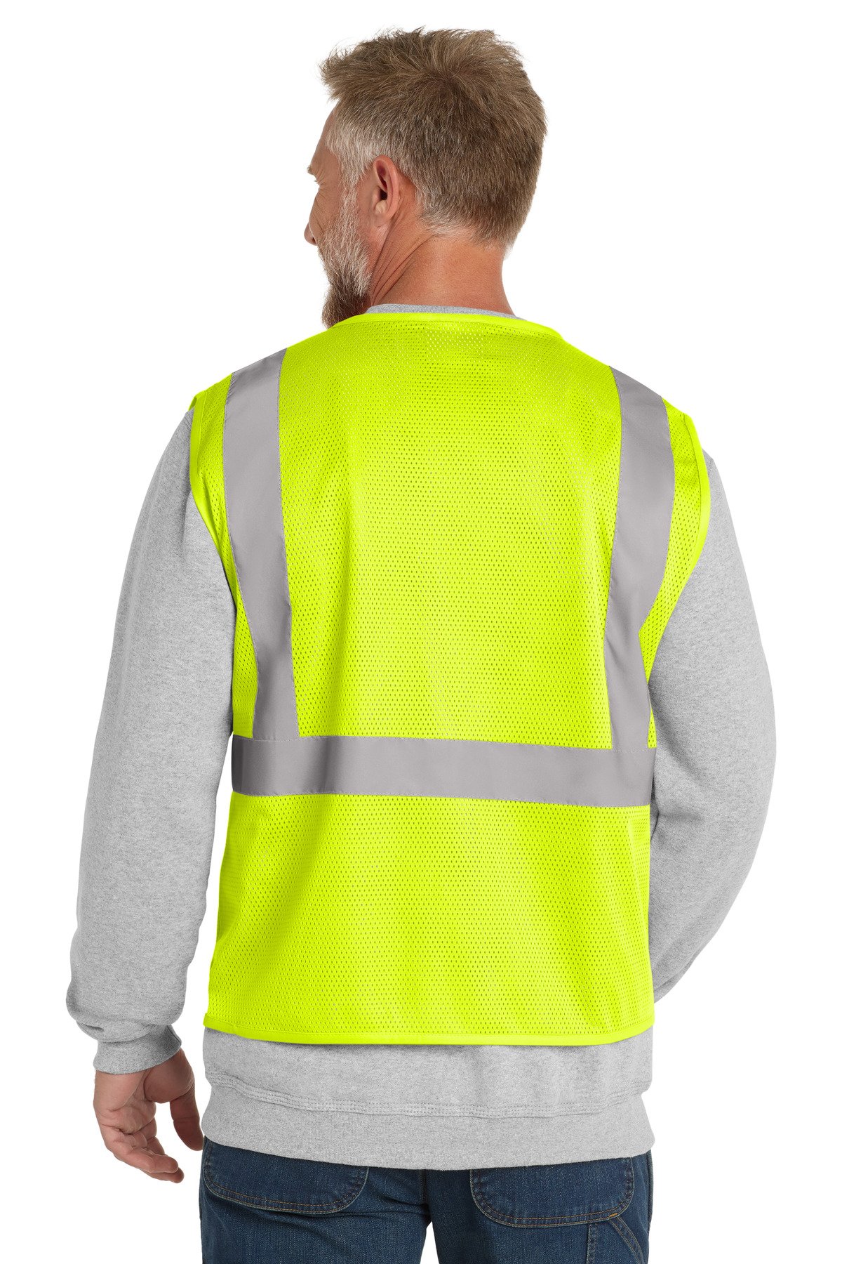 CornerStone ® ANSI 107 Class 2 Economy Mesh Zippered Vest. CSV101 - Image 2