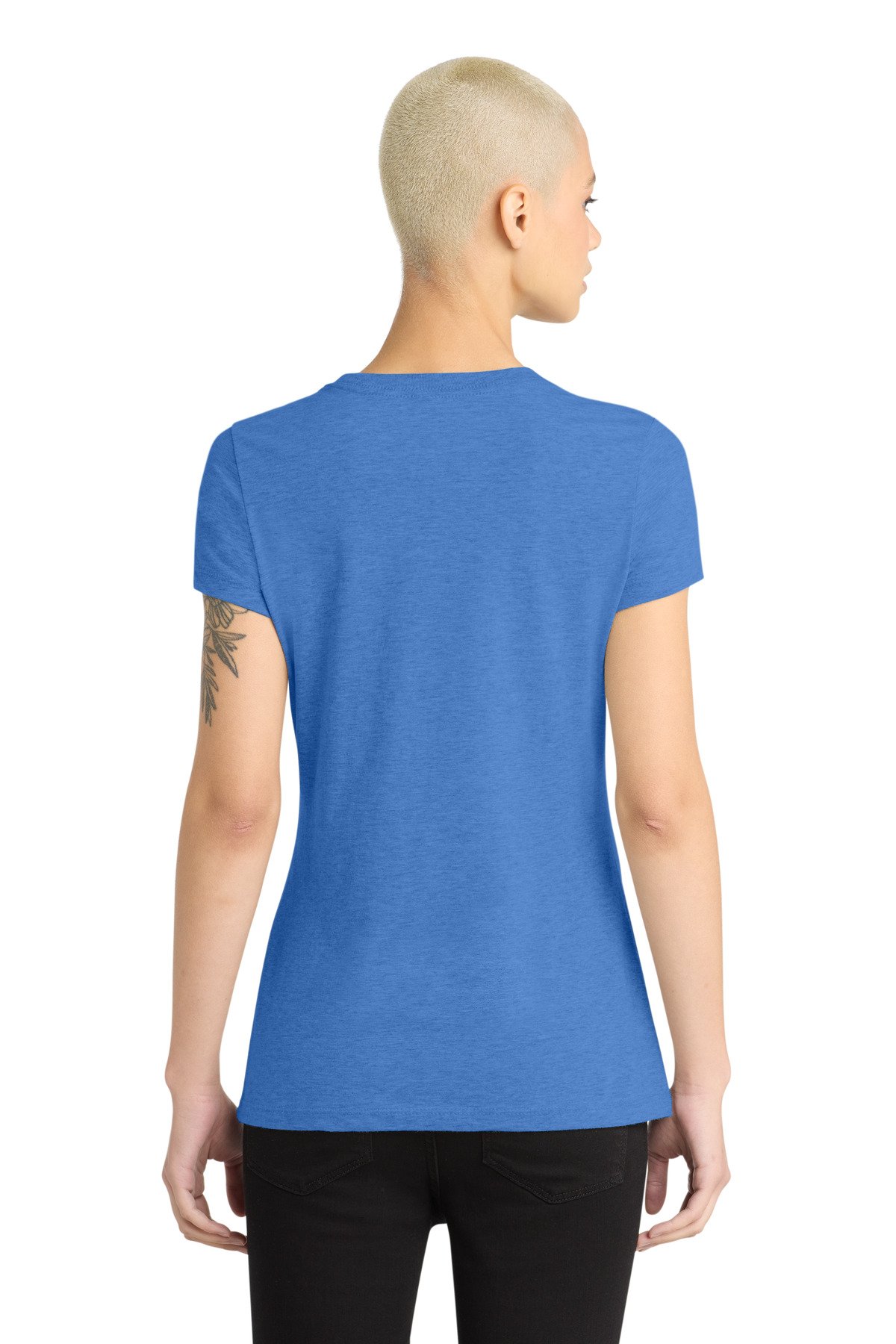 District ® Women's Perfect Blend ® CVC Tee. DM108L - Image 2