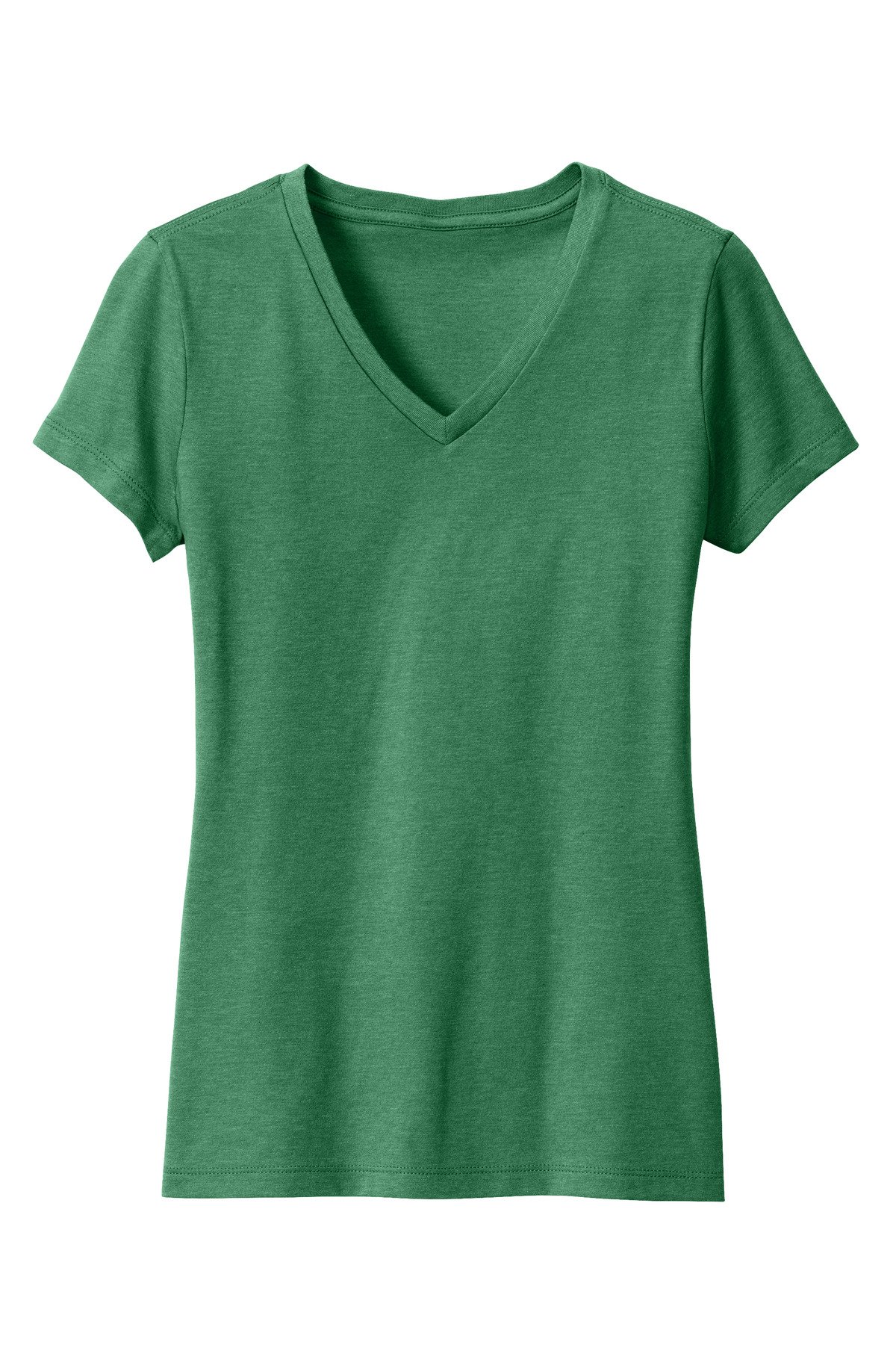 District ® Women's Perfect Blend ® CVC V-Neck Tee. DM1190L - Image 3