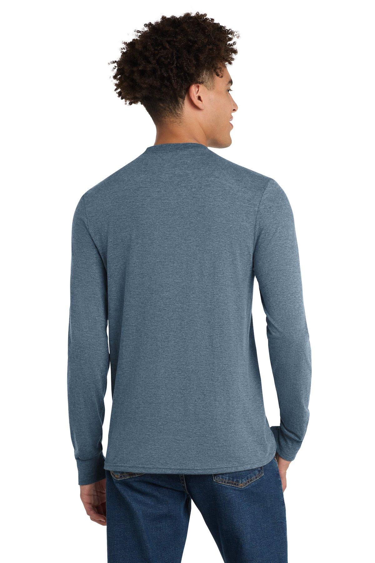 District ® Perfect Tri ® Long Sleeve Tee . DM132 - Image 2