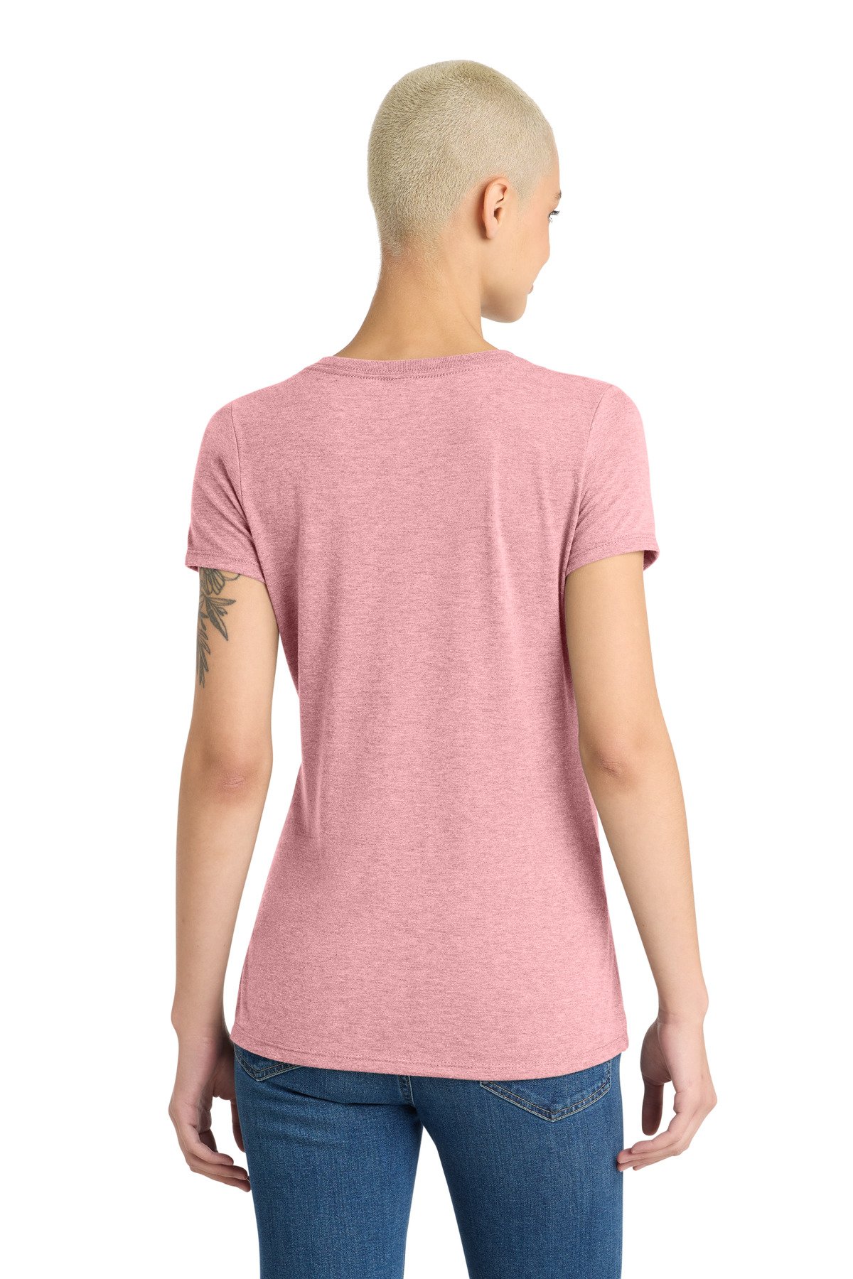 District ® Women's Perfect Tri ® V-Neck Tee. DM1350L - Image 2