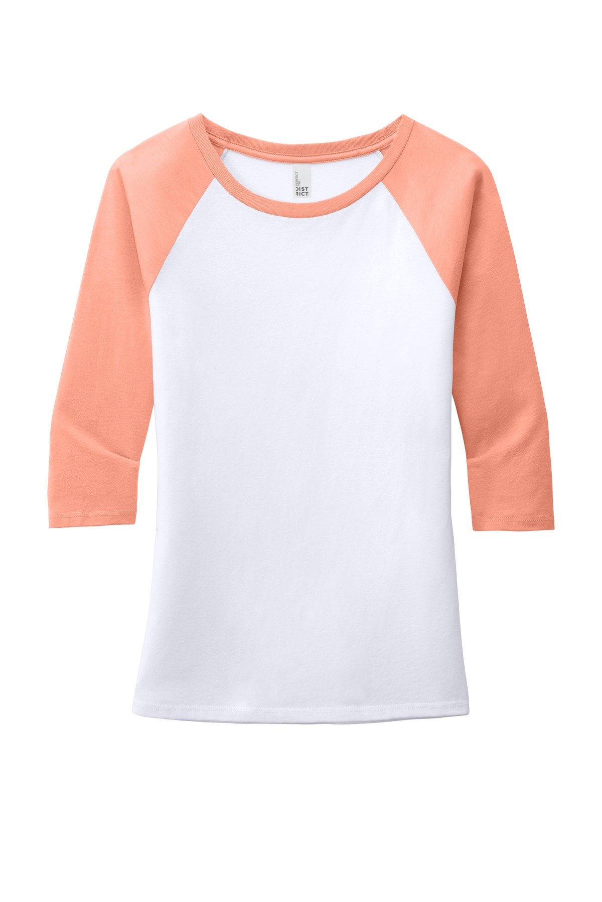 District ® Women's Perfect Tri ® 3/4-Sleeve Raglan. DM136L - Image 3