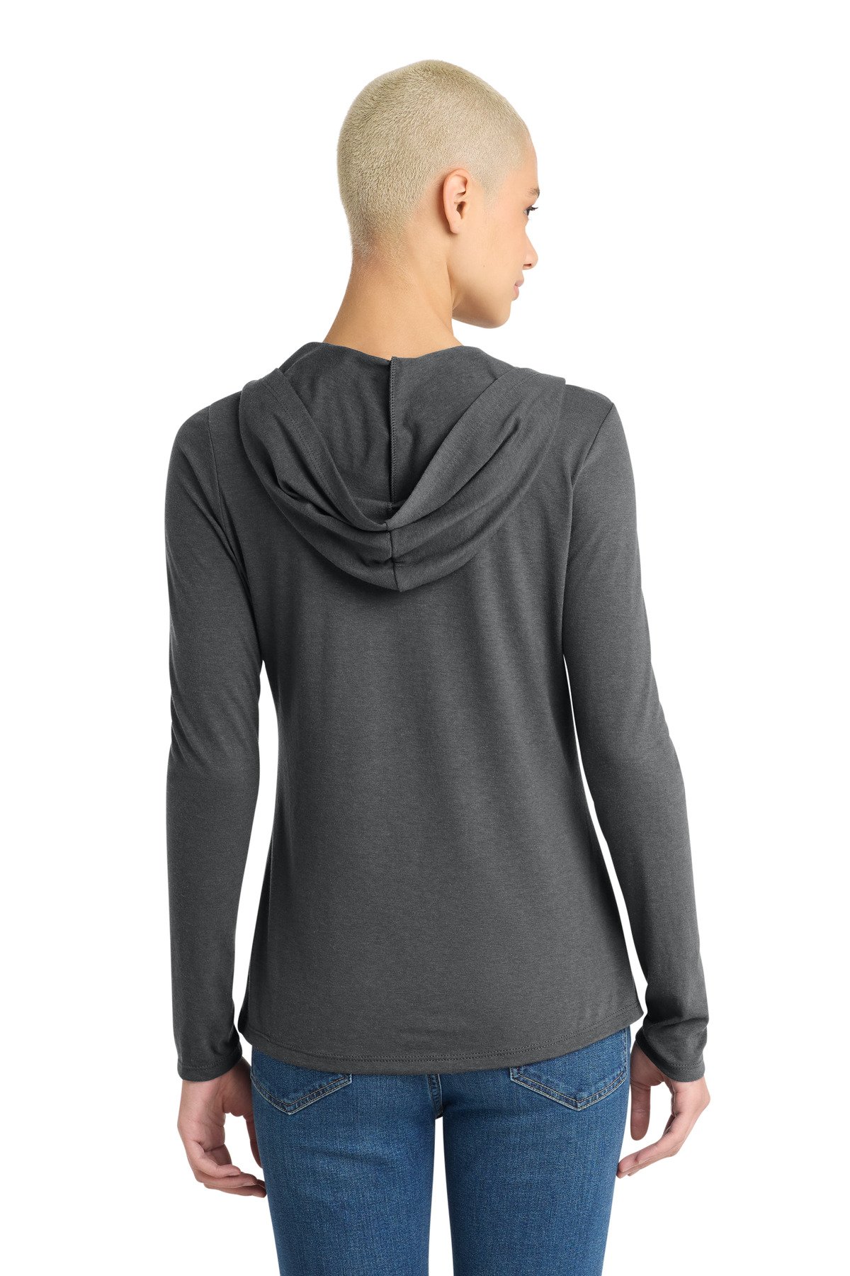District ® Women's Perfect Tri ® Long Sleeve Hoodie. DM139L - Image 2