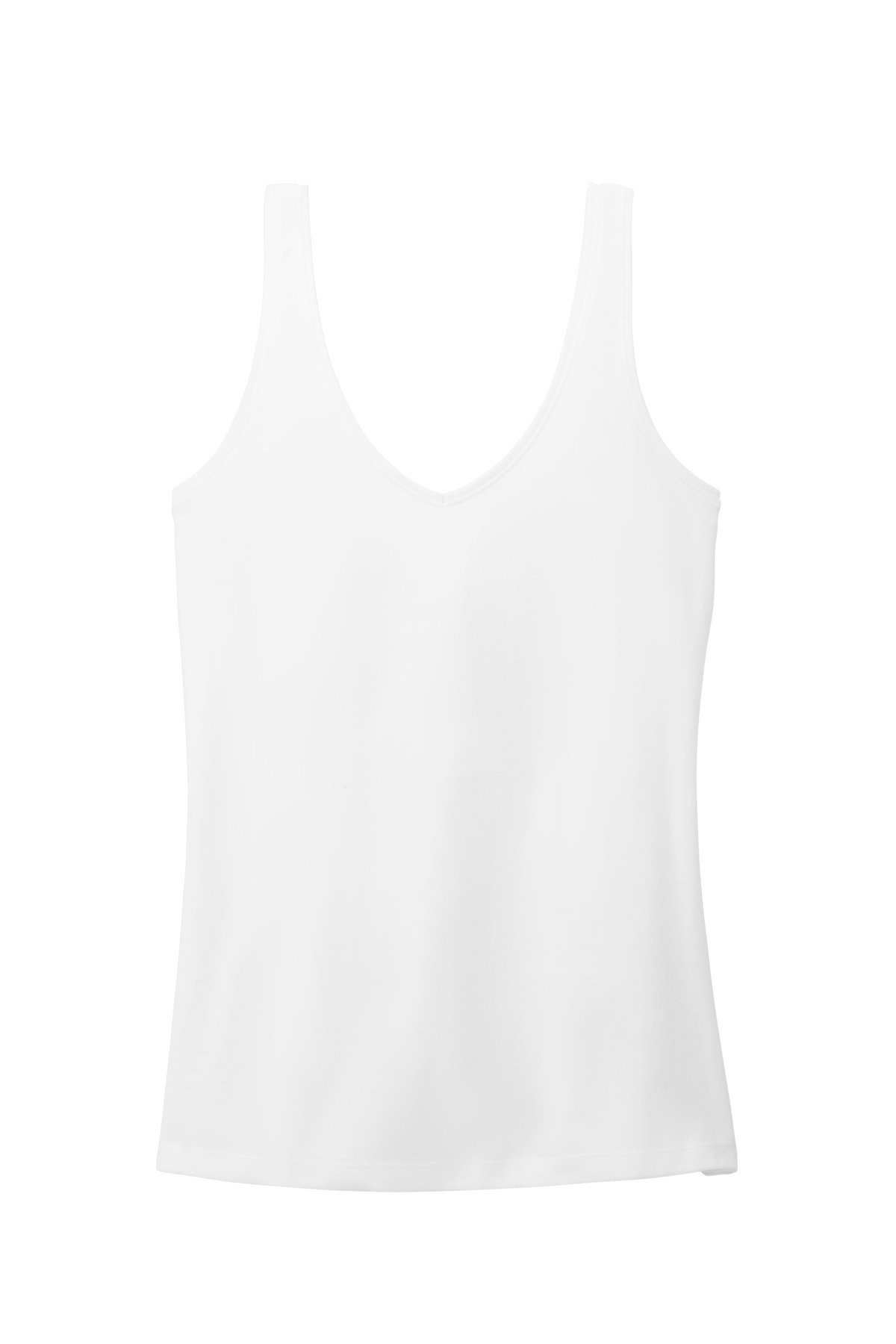 District ® Women's Perfect Blend ® CVC V-Neck Tank DT154 - Image 3