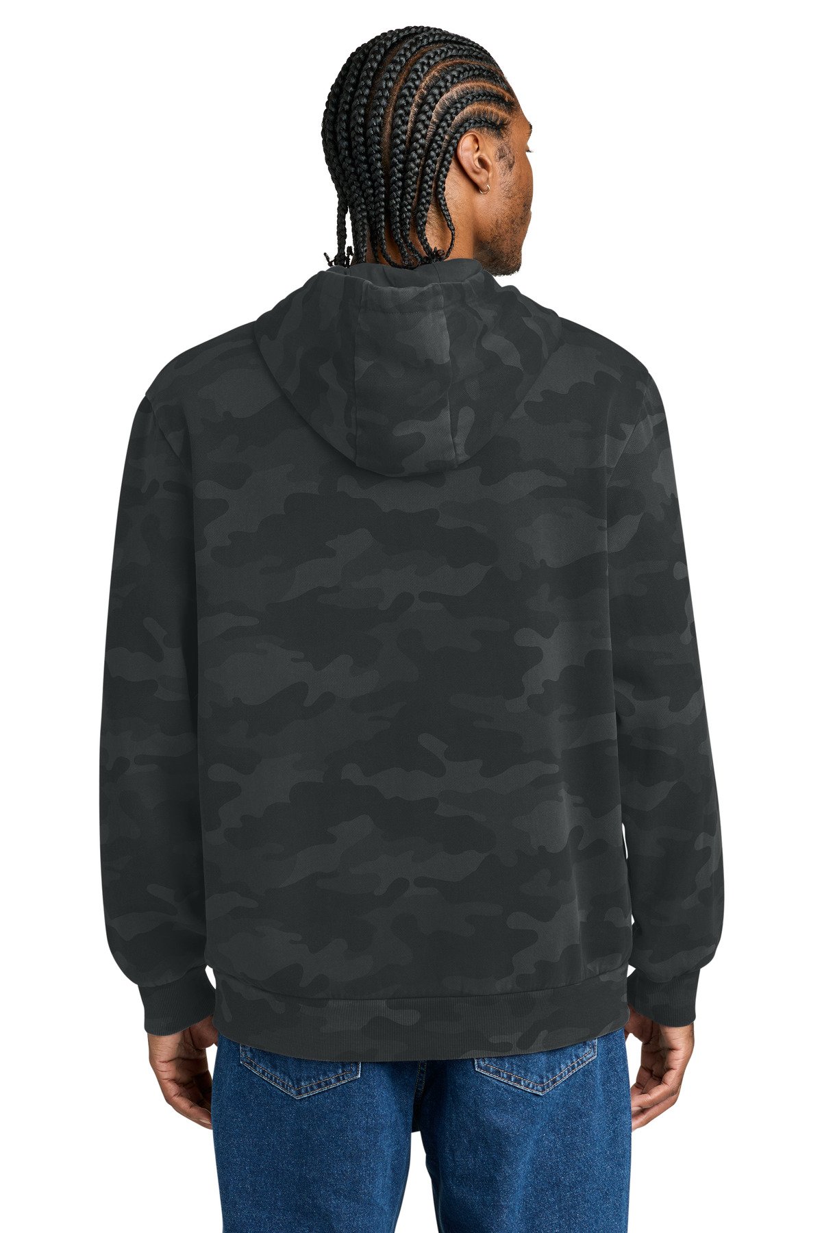 District Wash Camo Fleece Hoodie DT2200C - Image 2