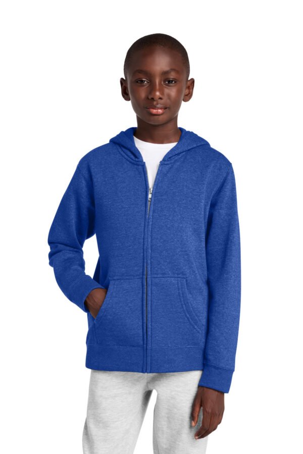 District ®  Youth V.I.T.   Fleece Full-Zip Hoodie DT6102Y