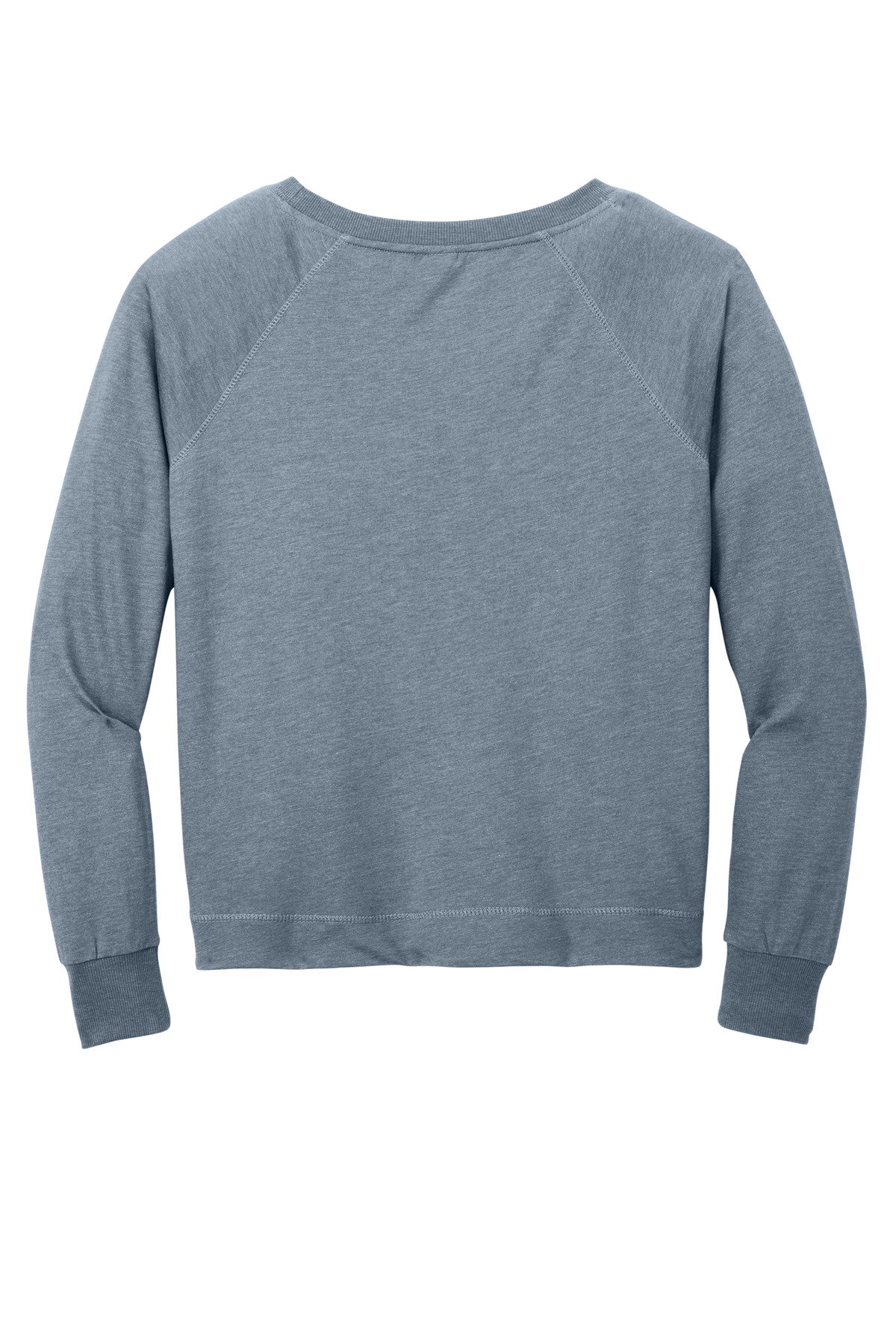 District ® Women's Featherweight French Terry Long Sleeve Crewneck DT672 - Image 4