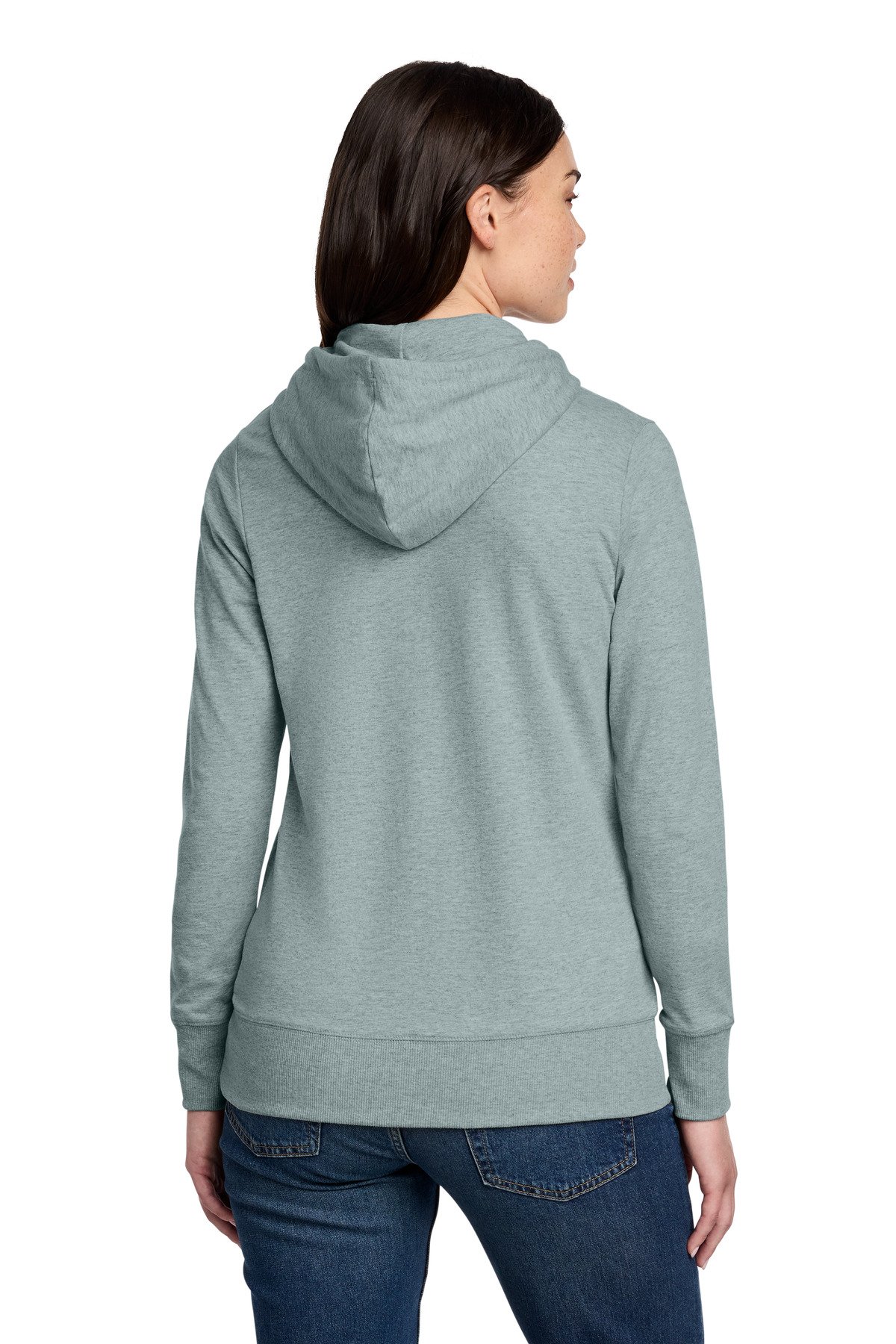 District ® Women's Featherweight French Terry Full-Zip Hoodie DT673 - Image 2