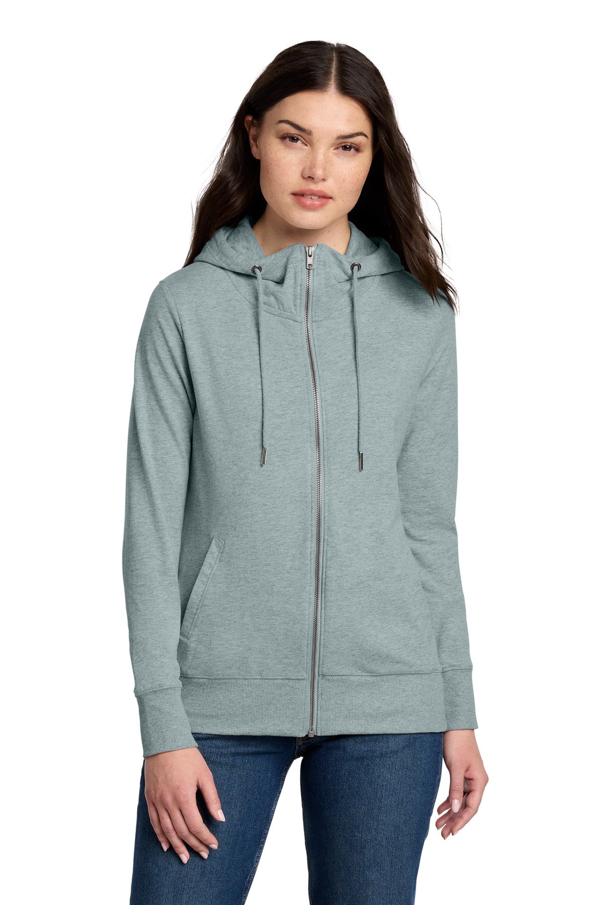 District ® Women's Featherweight French Terry Full-Zip Hoodie DT673