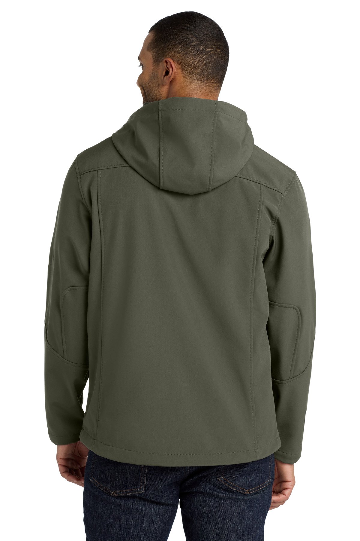 Port Authority ® Textured Hooded Soft Shell Jacket. J706 - Image 2