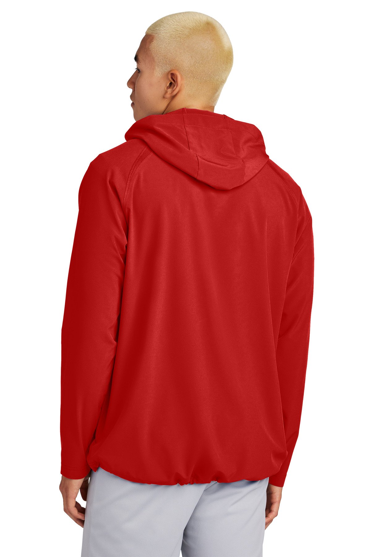 Sport-Tek ® Repeat 1/2-Zip Long Sleeve Hooded Jacket JST488 - Image 2