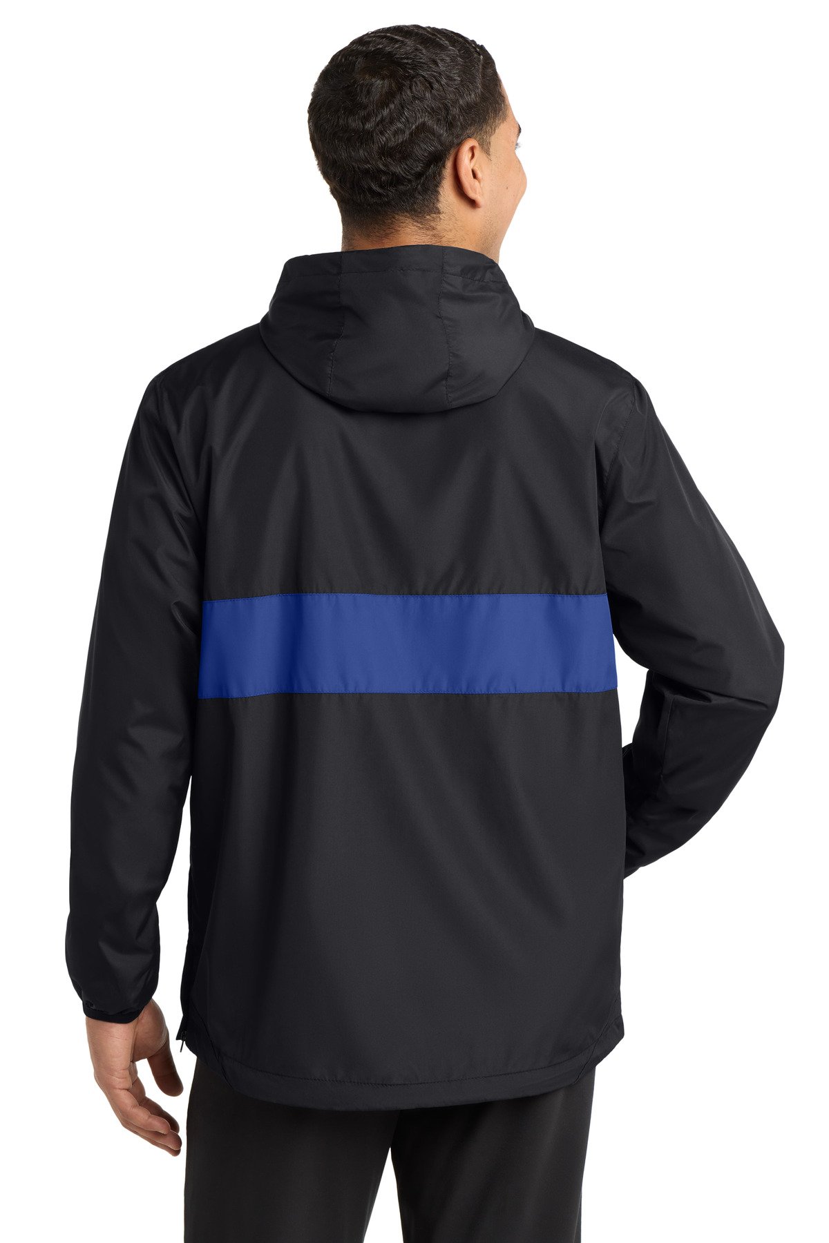 Sport-Tek ® Zipped Pocket Anorak. JST65 - Image 2