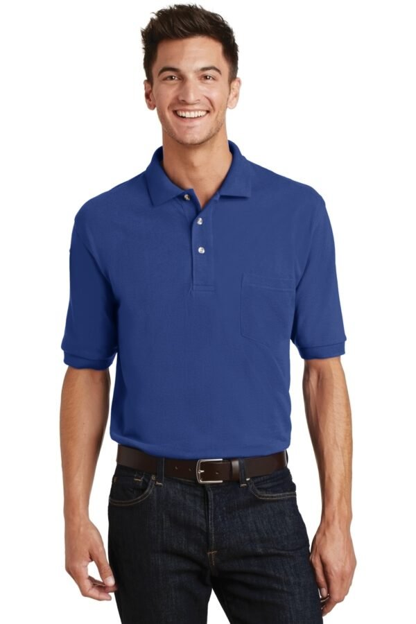 Port Authority ® Heavyweight Cotton Pique Polo with Pocket. K420P