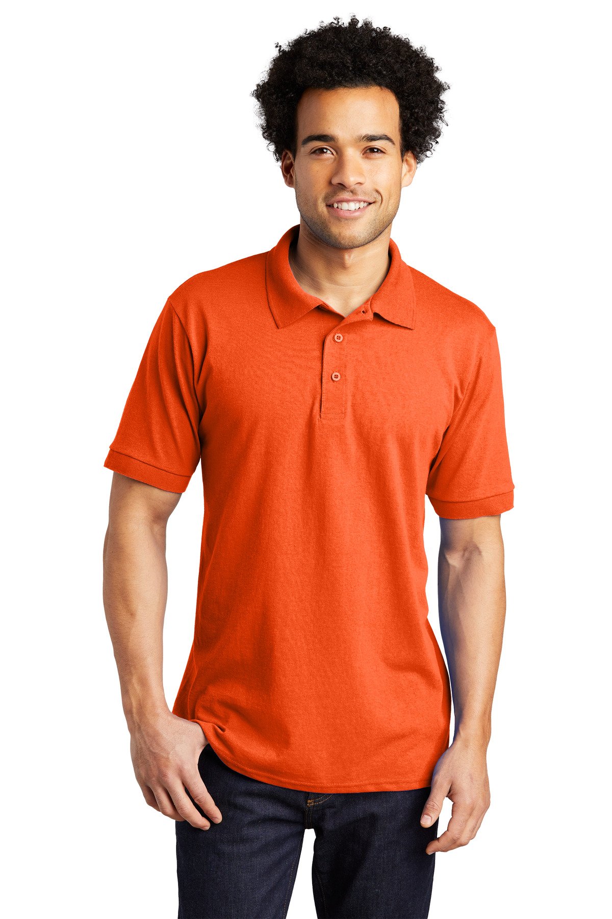 Port & Co Tall Core Blend Jersey Knit Polo. KP55T