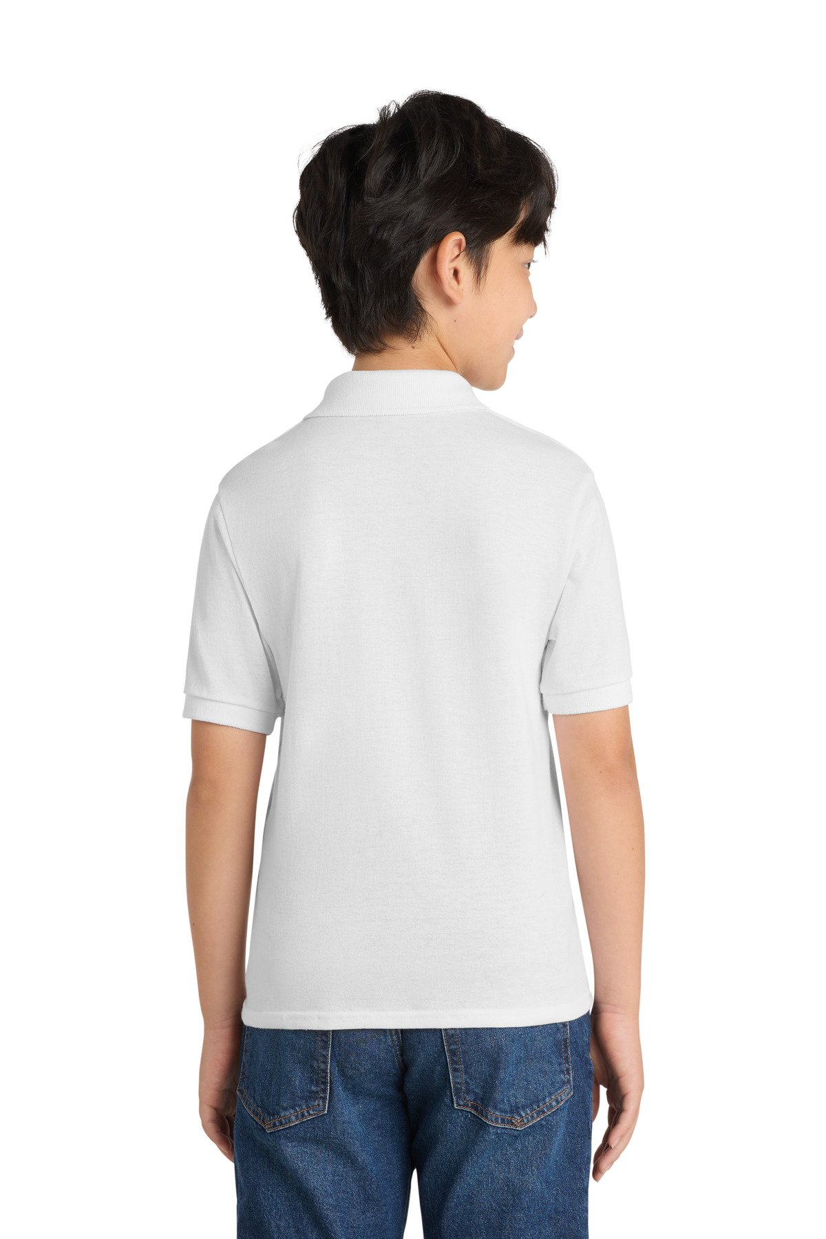 Port & Co Youth Core Blend Jersey Knit Polo. KP55Y - Image 2