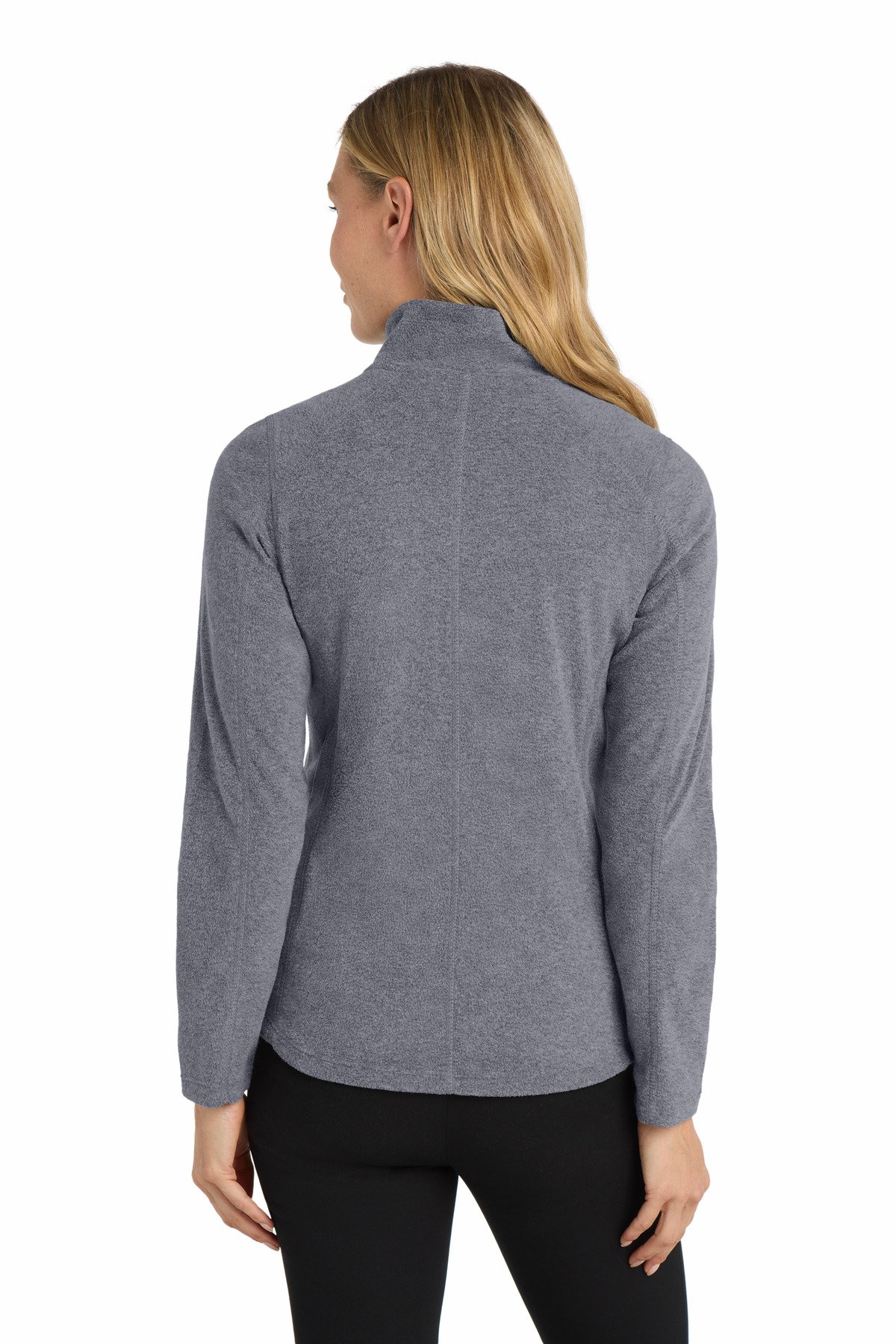 Port Authority ® Women's Heather Microfleece Full-Zip Jacket. L235 - Image 2