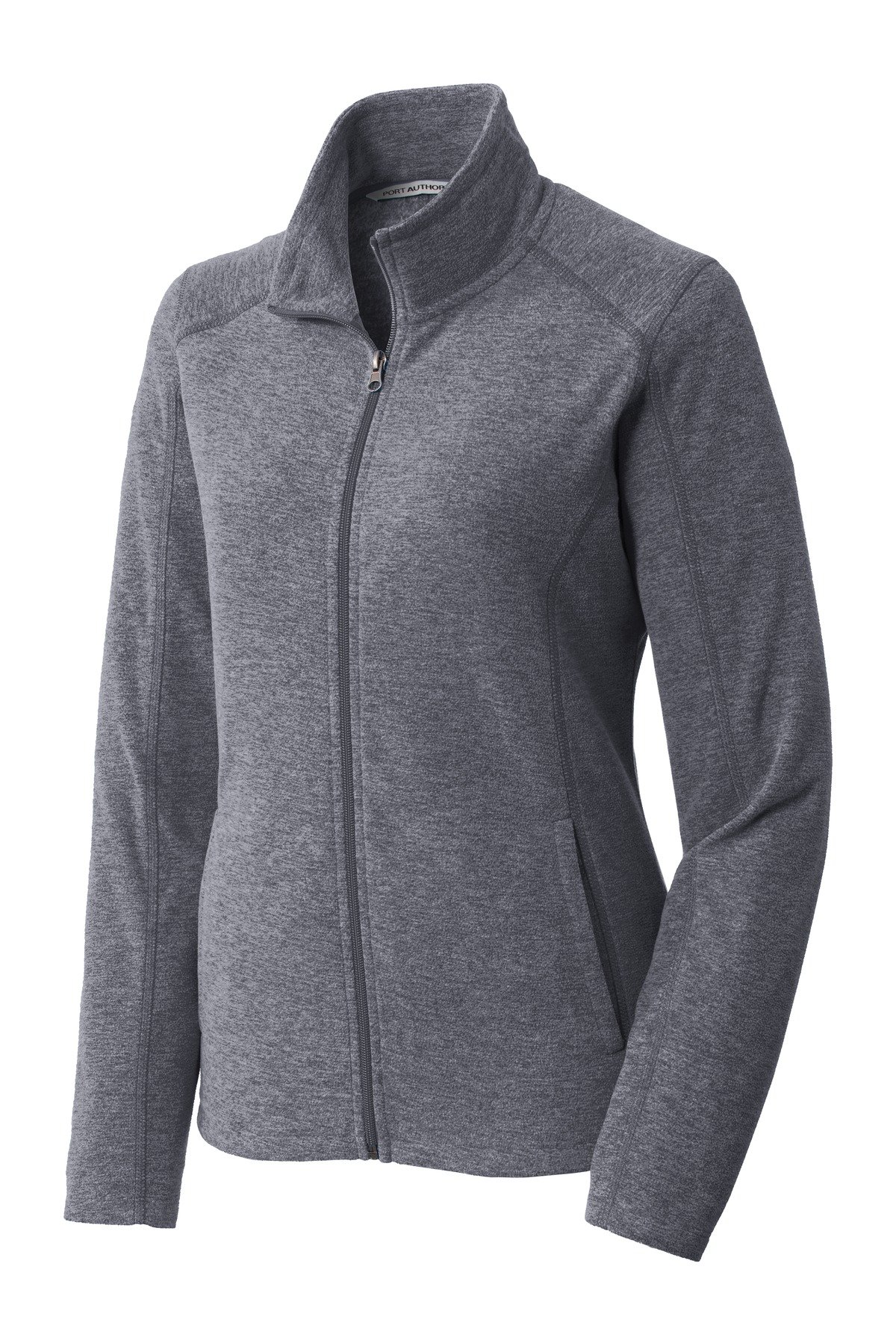 Port Authority ® Women's Heather Microfleece Full-Zip Jacket. L235 - Image 3
