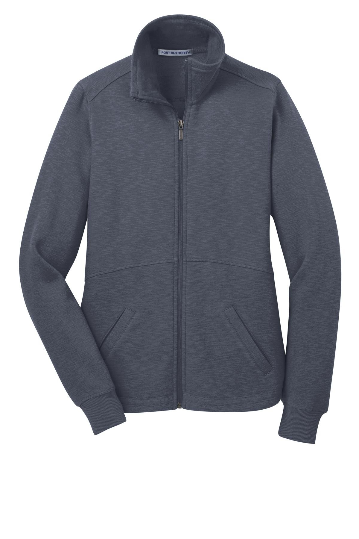 Port Authority ® Women's Slub Fleece Full-Zip Jacket. L293 - Image 3