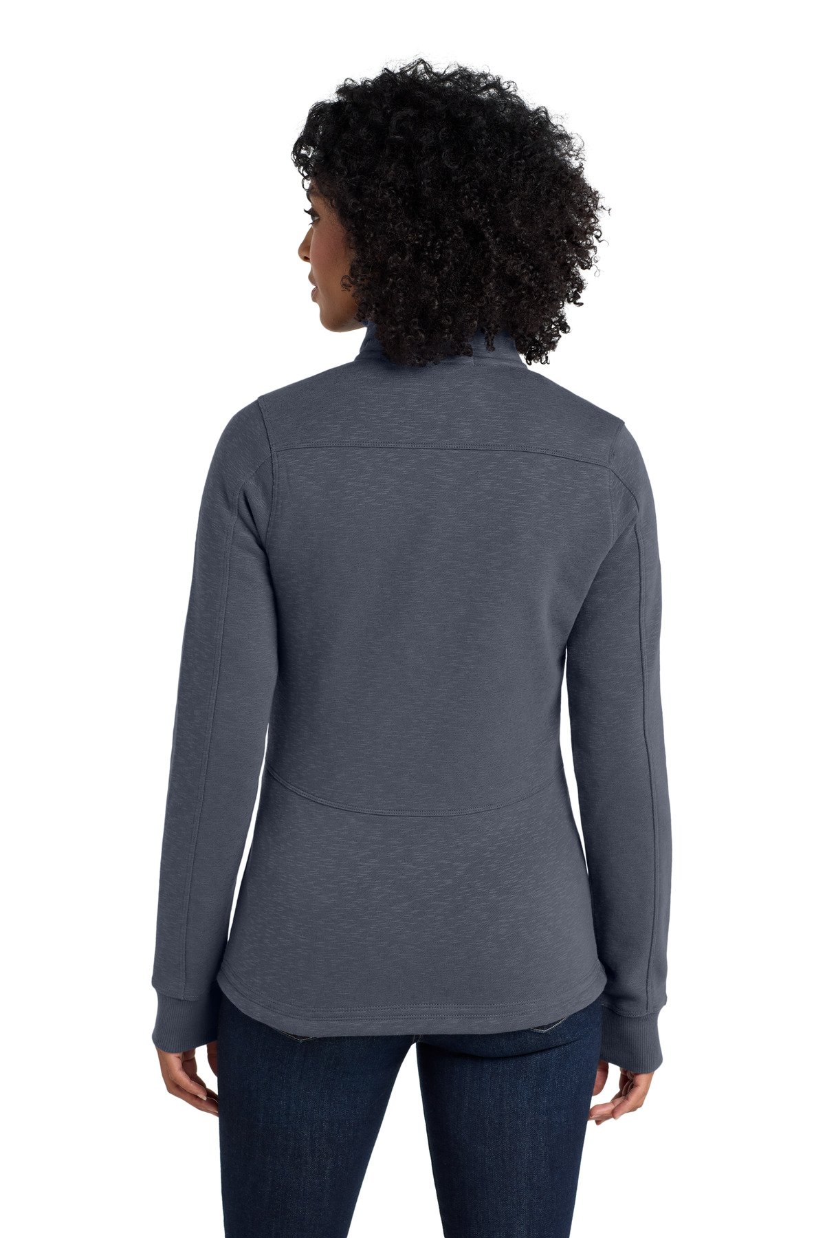 Port Authority ® Women's Slub Fleece Full-Zip Jacket. L293 - Image 2