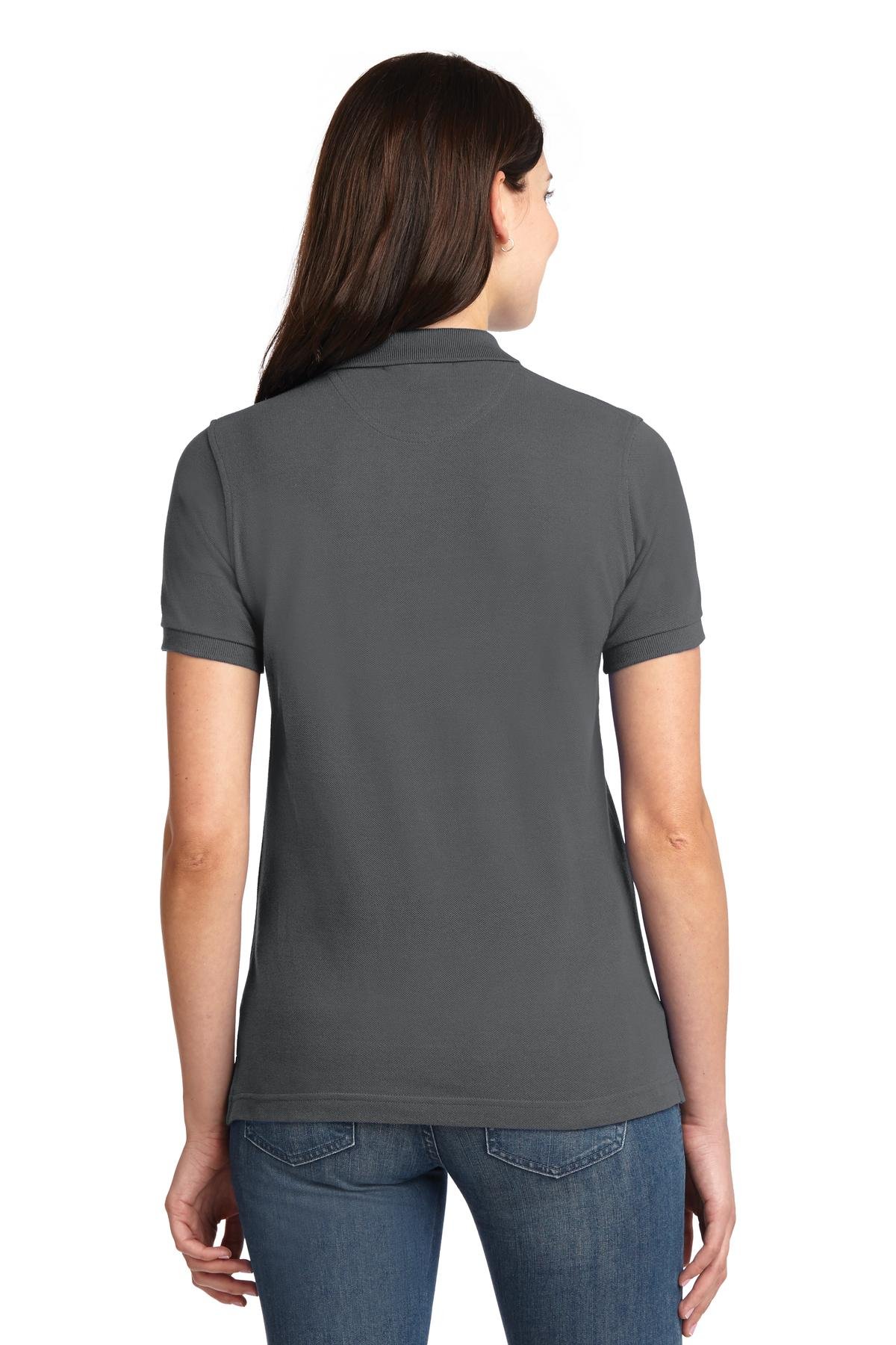 Port Authority ® Women's Heavyweight Cotton Pique Polo. L420 - Image 2
