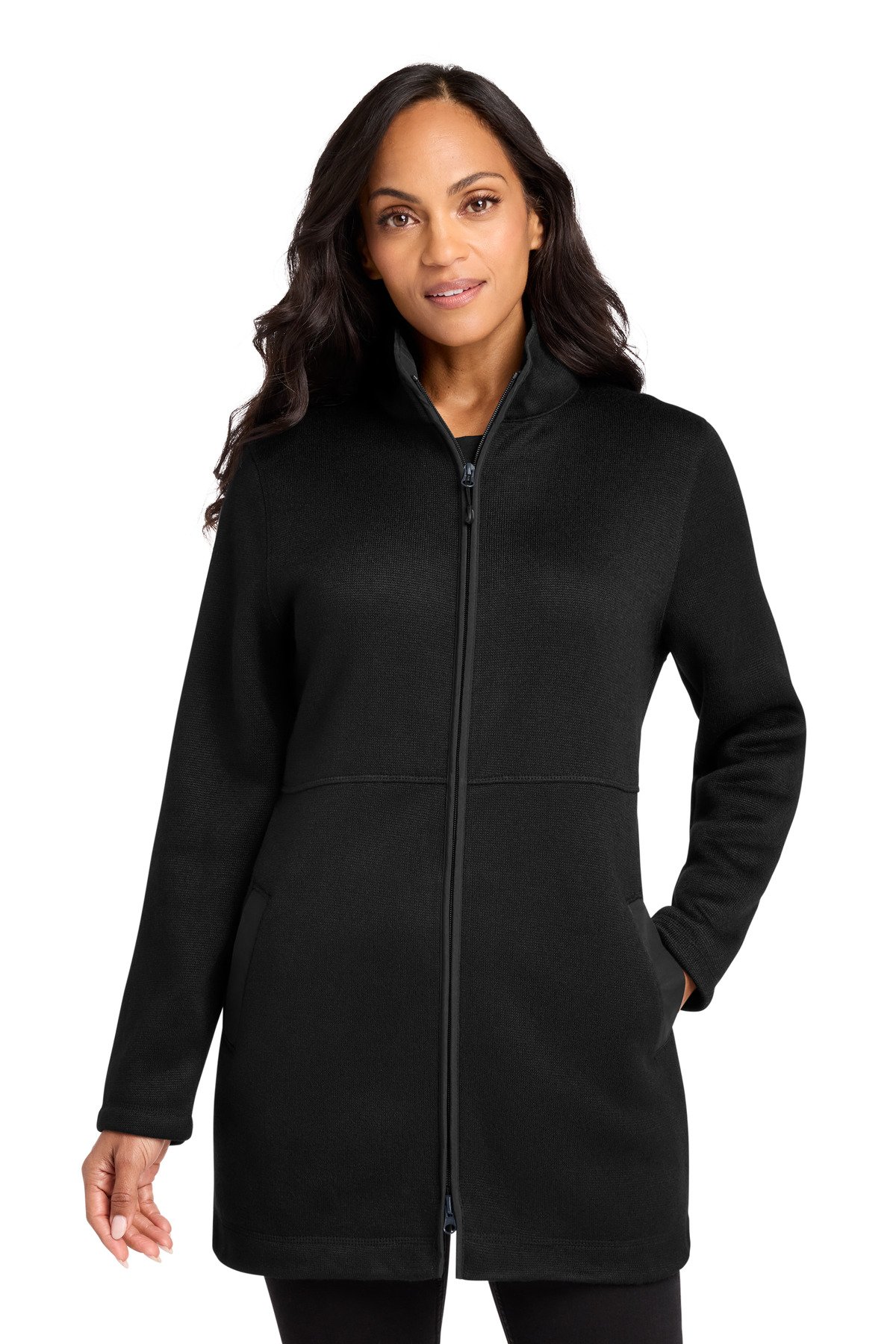 Port Authority ® Women's Arc Sweater Fleece Long Jacket L425