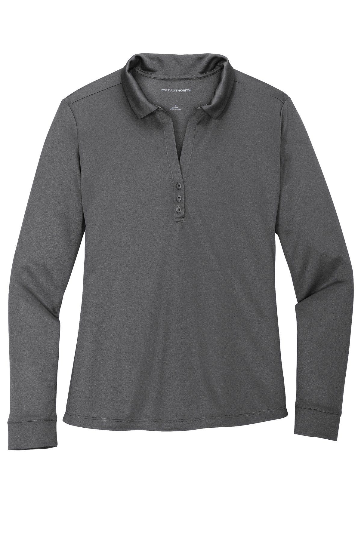 Port Authority ® Women's Silk Touch Performance Long Sleeve Polo. L540LS - Image 3