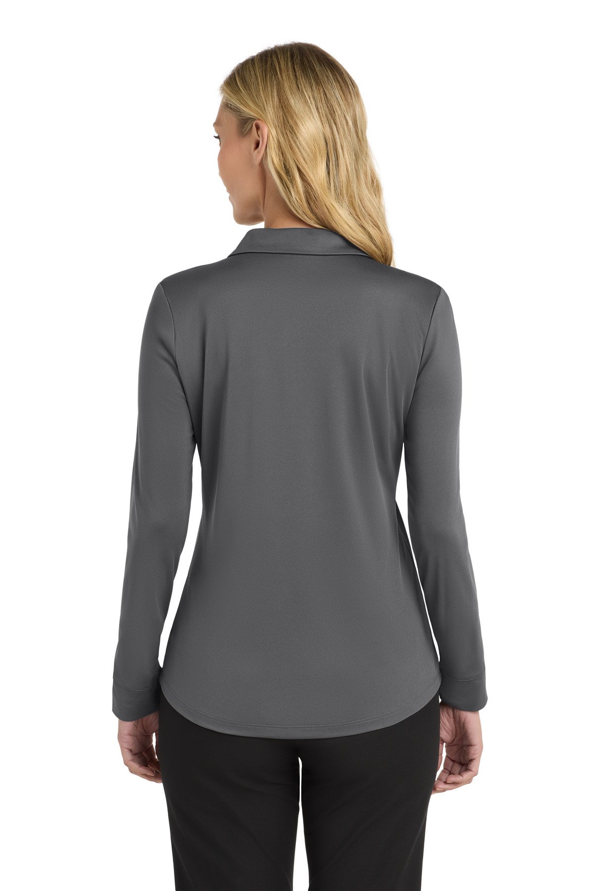 Port Authority ® Women's Silk Touch Performance Long Sleeve Polo. L540LS - Image 2