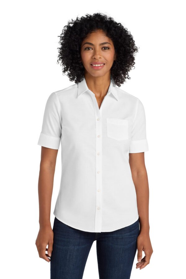 Port Authority ® Women's Short Sleeve SuperPro Oxford Shirt. L659