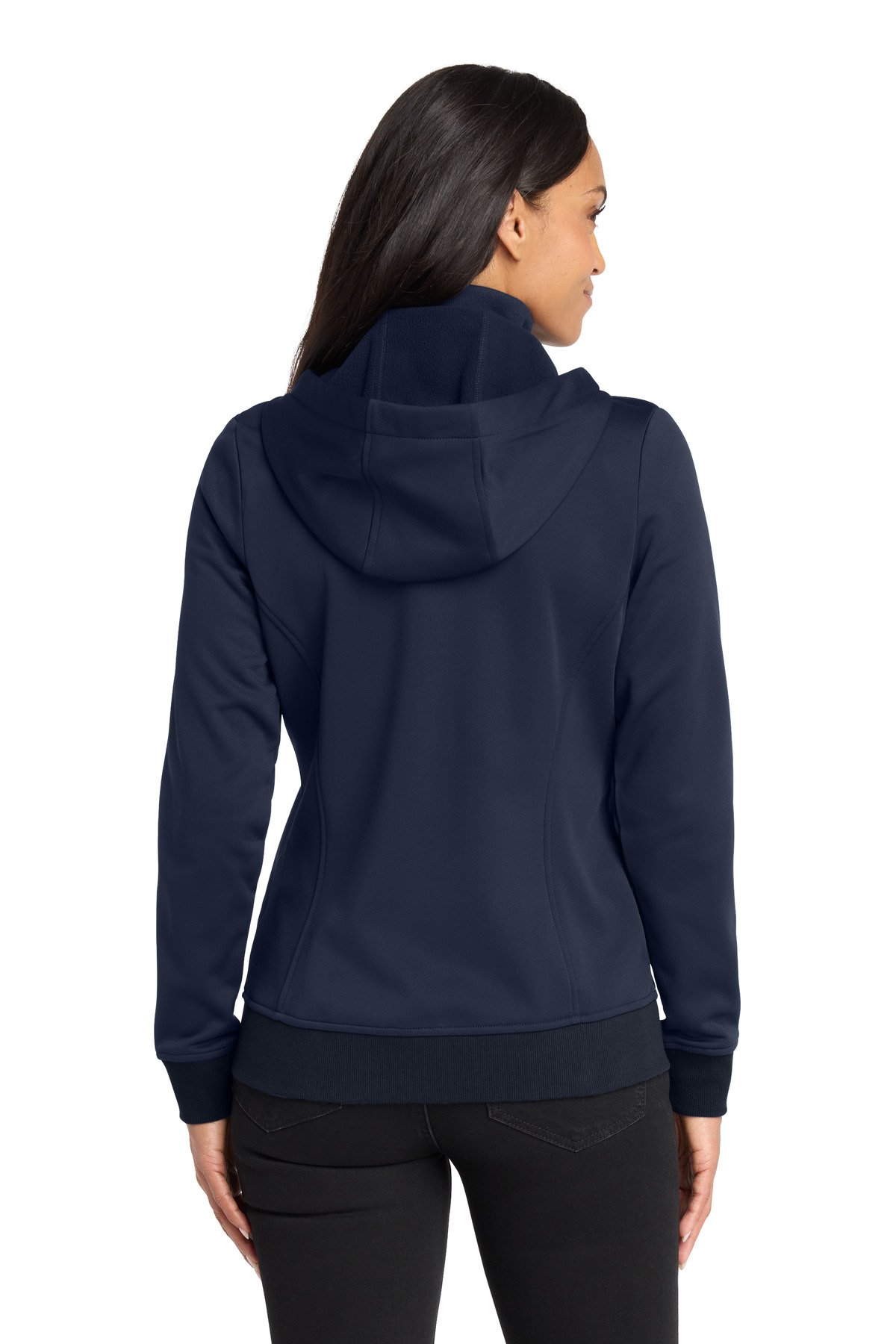 Port Authority ® Women's Smooth Fleece Hooded Jacket L814 - Image 2