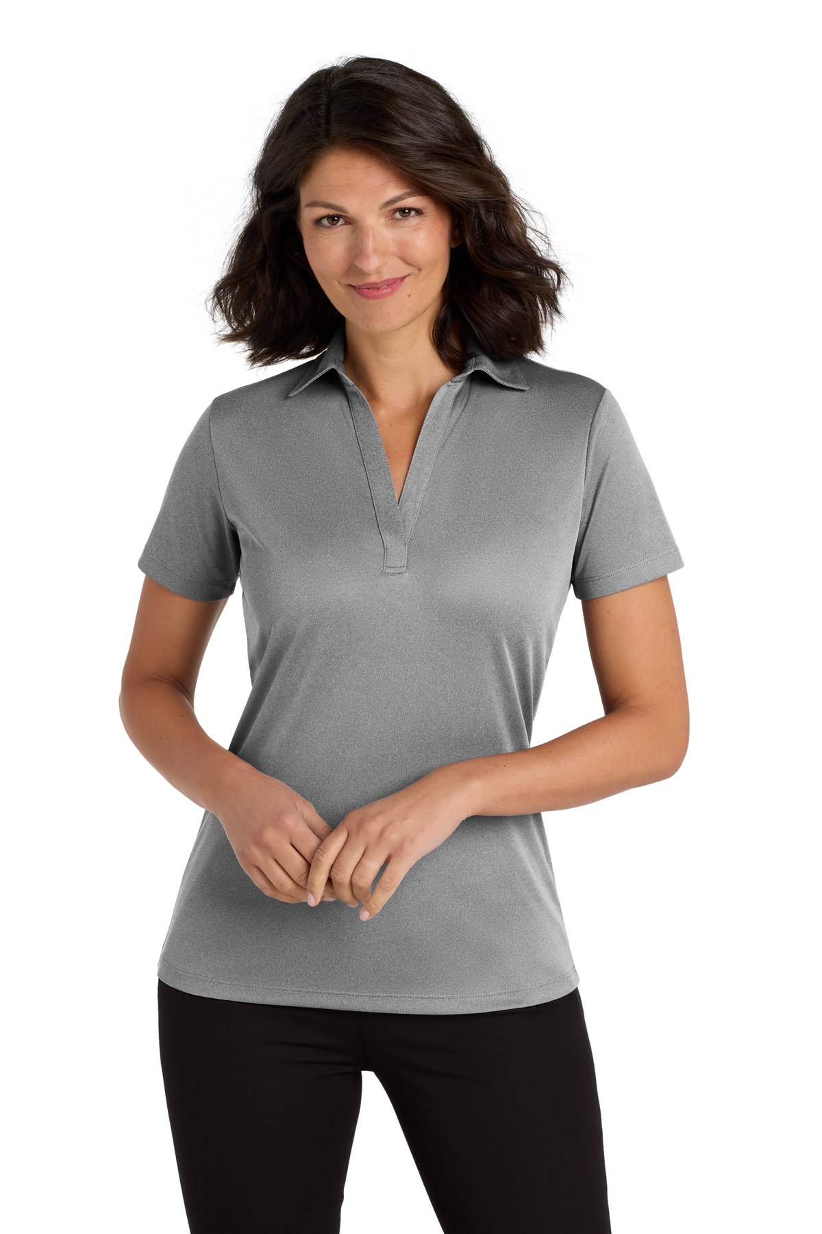 Port Authority ® Women's Heathered Silk Touch Performance Polo. LK542