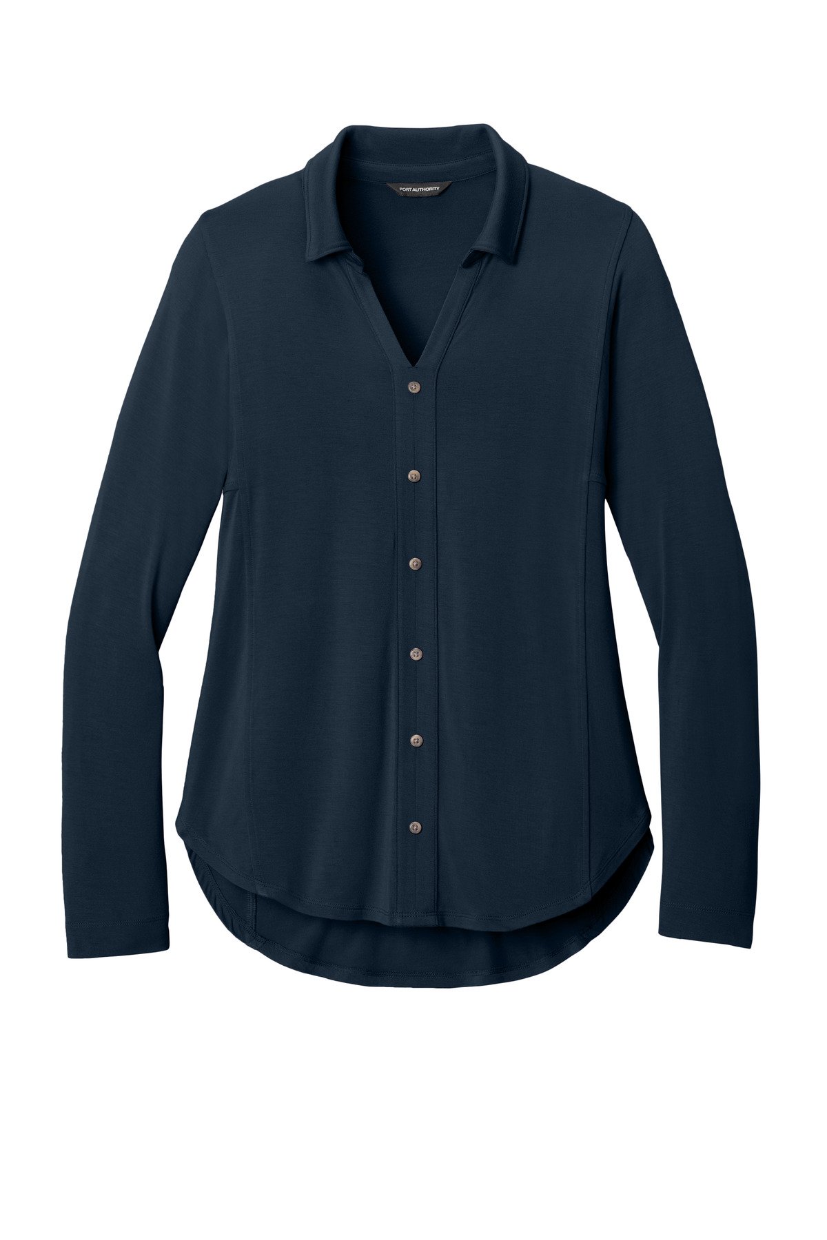 Port Authority ® Women's Luxe Knit Button Tunic LK5602 - Image 3