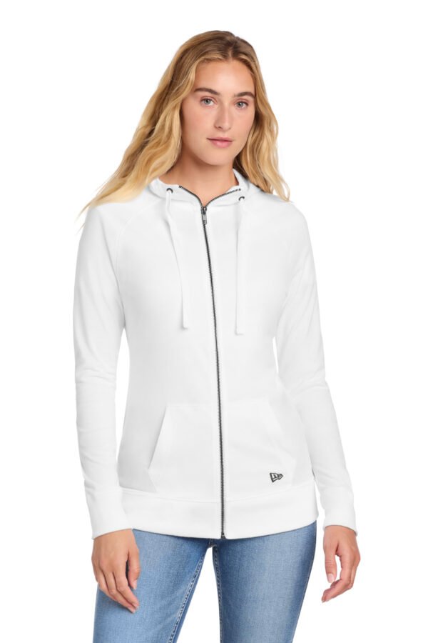 New Era ® Women's Sueded Cotton Blend Full-Zip Hoodie. LNEA122