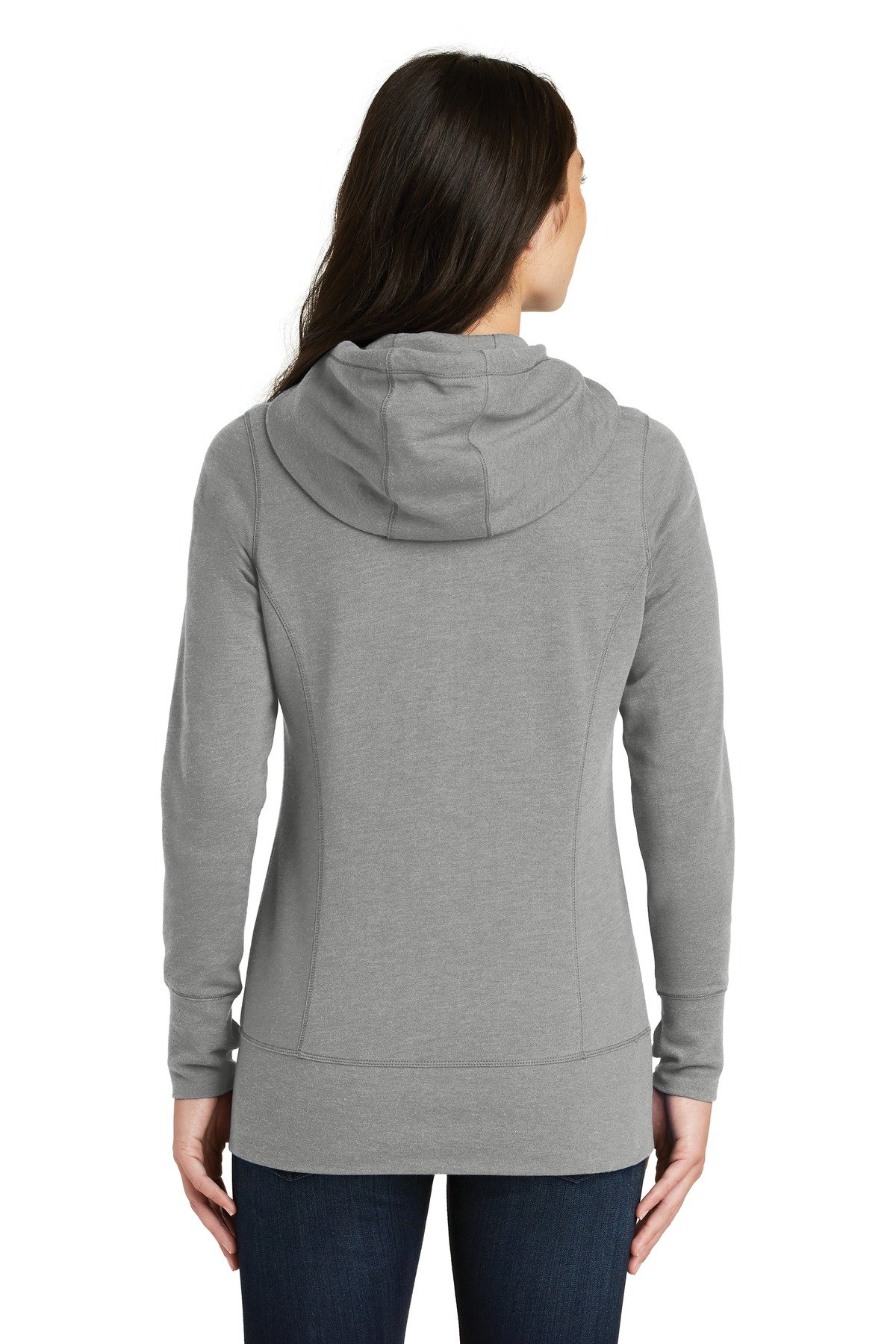 New Era ® Women's Tri-Blend Fleece Full-Zip Hoodie. LNEA511 - Image 2